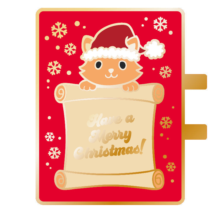 Pippi’s Hinged Christmas Reusable Advent Calendar Enamel Pin Badge | Christmas enamel pins ornament decor | Gifts under 20 | Cat lover gift