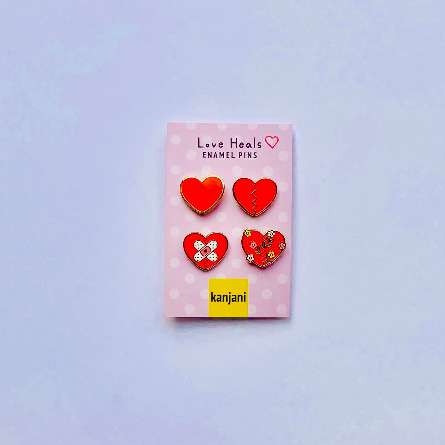New Growth Flower Heart mini Enamel pin gift | Friend on the mend | Galentines l Self love | Self care | Encouragement | Healing Growth