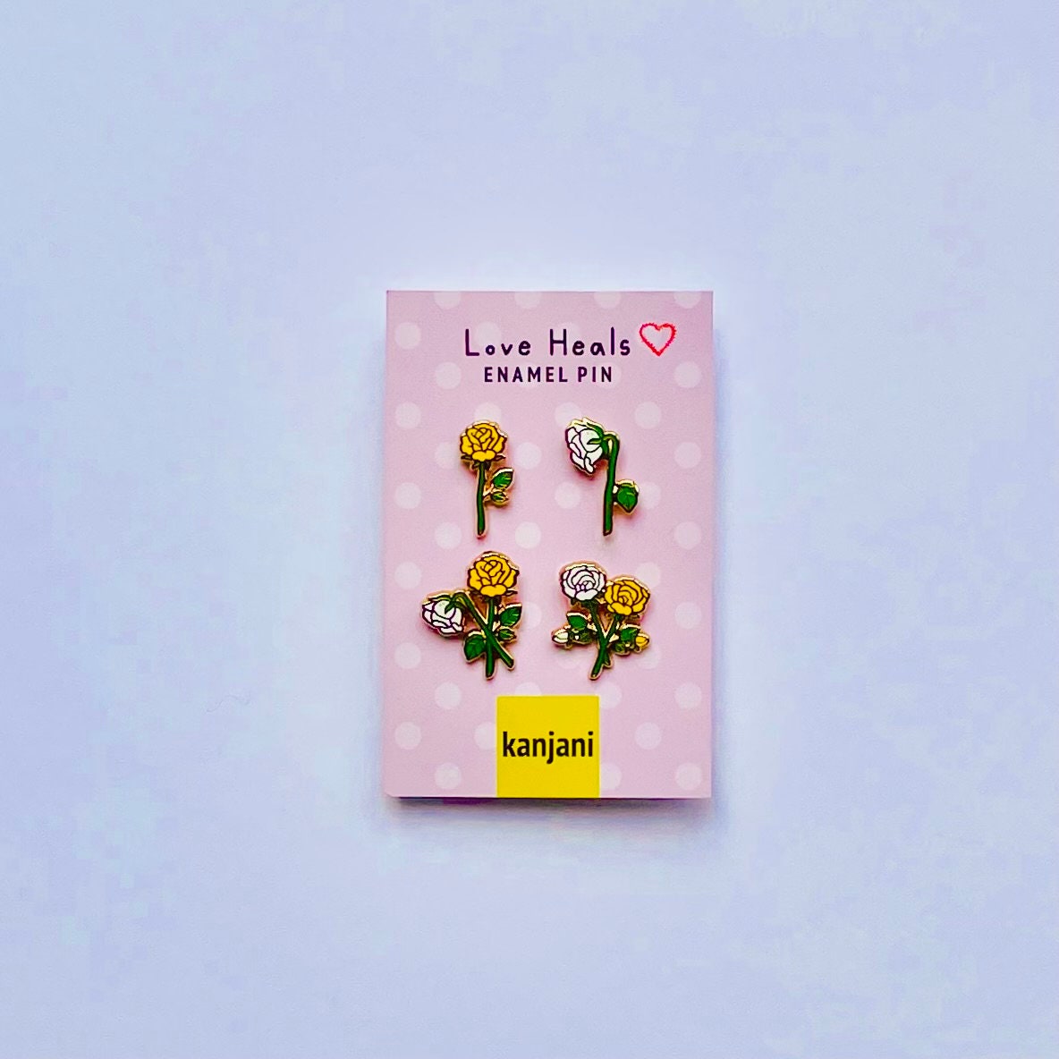 Yellow Rose friendship mini enamel pin | Gift under 10 | Valentine | Galentines l Self love | Self care | Affirmation Encouragement Healing