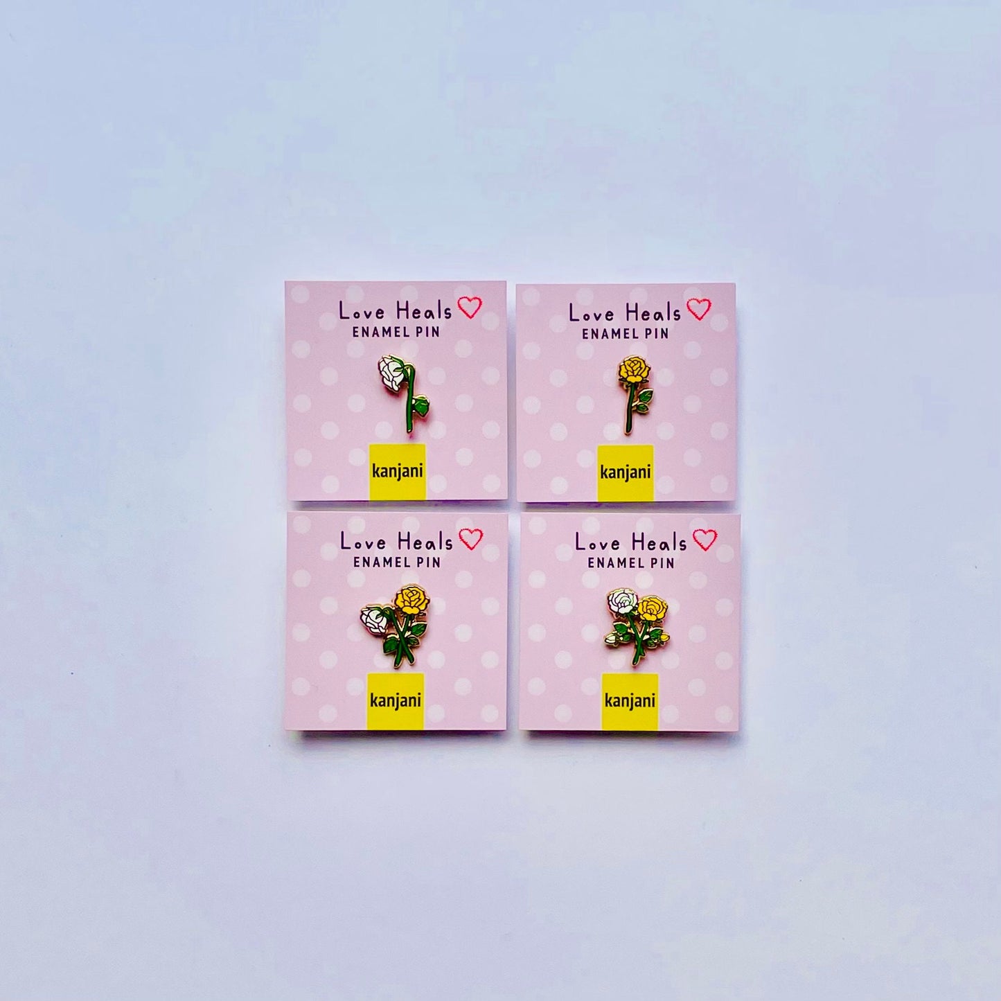 Support Rose friendship mini Enamel pin gift, Self gift, Encouragement, June birth flower