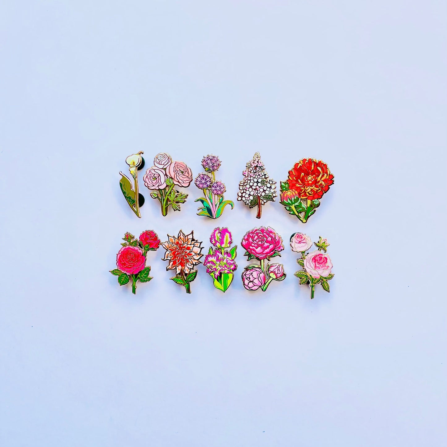 New Growth Flower Heart mini Enamel pin gift | Friend on the mend | Galentines l Self love | Self care | Encouragement | Healing Growth