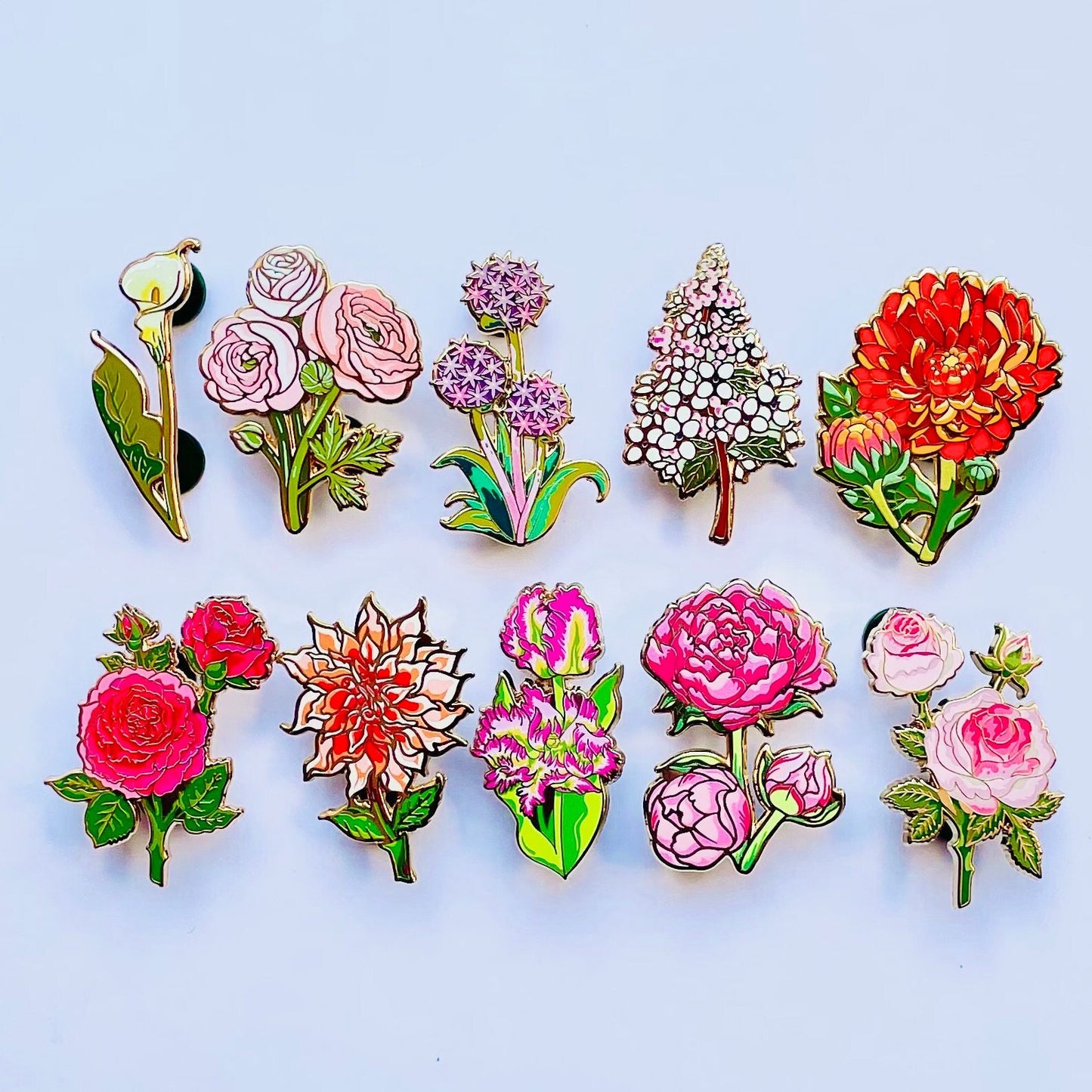 Nature Inspired Feather Earrings, Green Quetzal Enamel (Gold Plated Dangle), Advent calendar