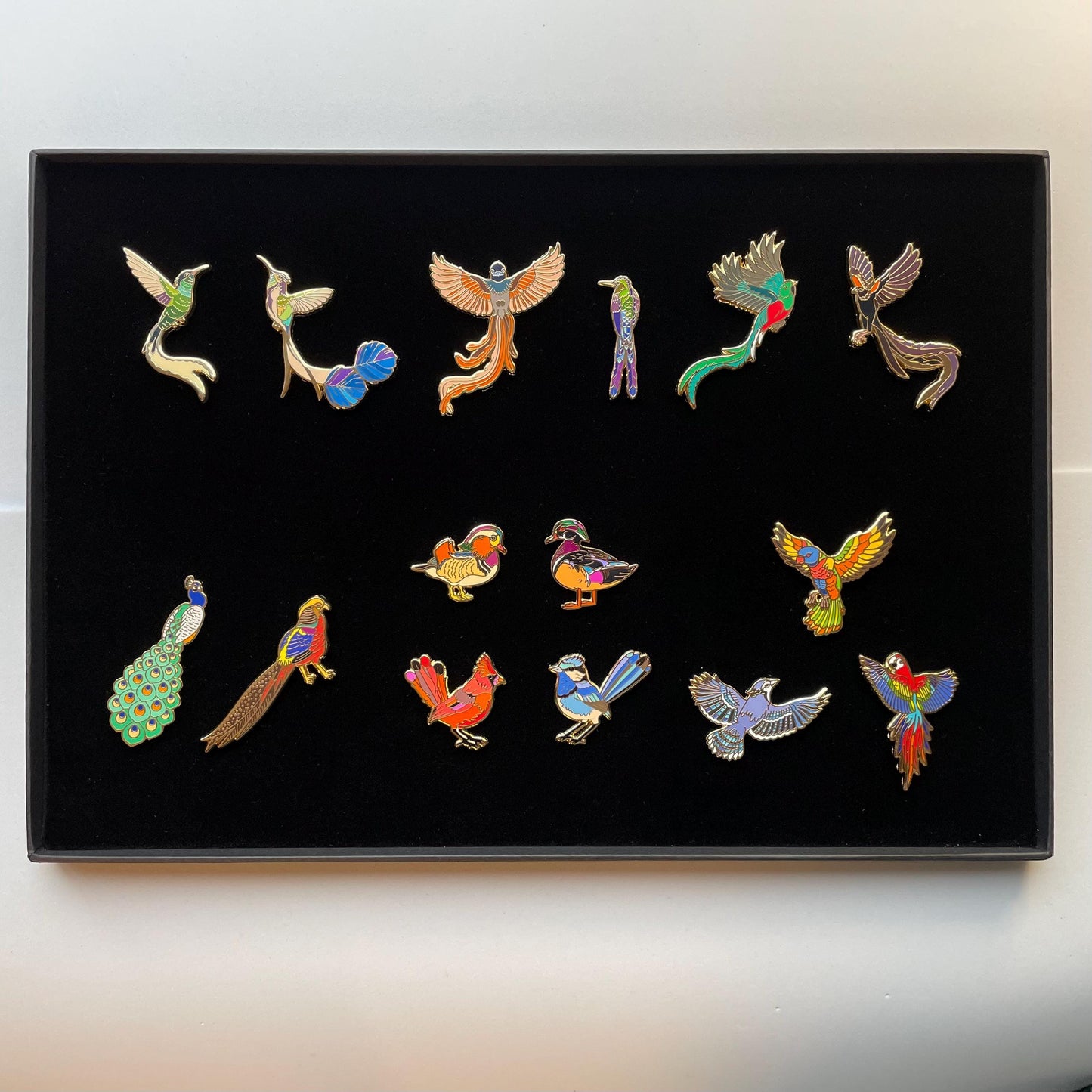 Blue Tit Enamel pin gift, Bird lapel badge, pigeon brooch, Gift him, her,