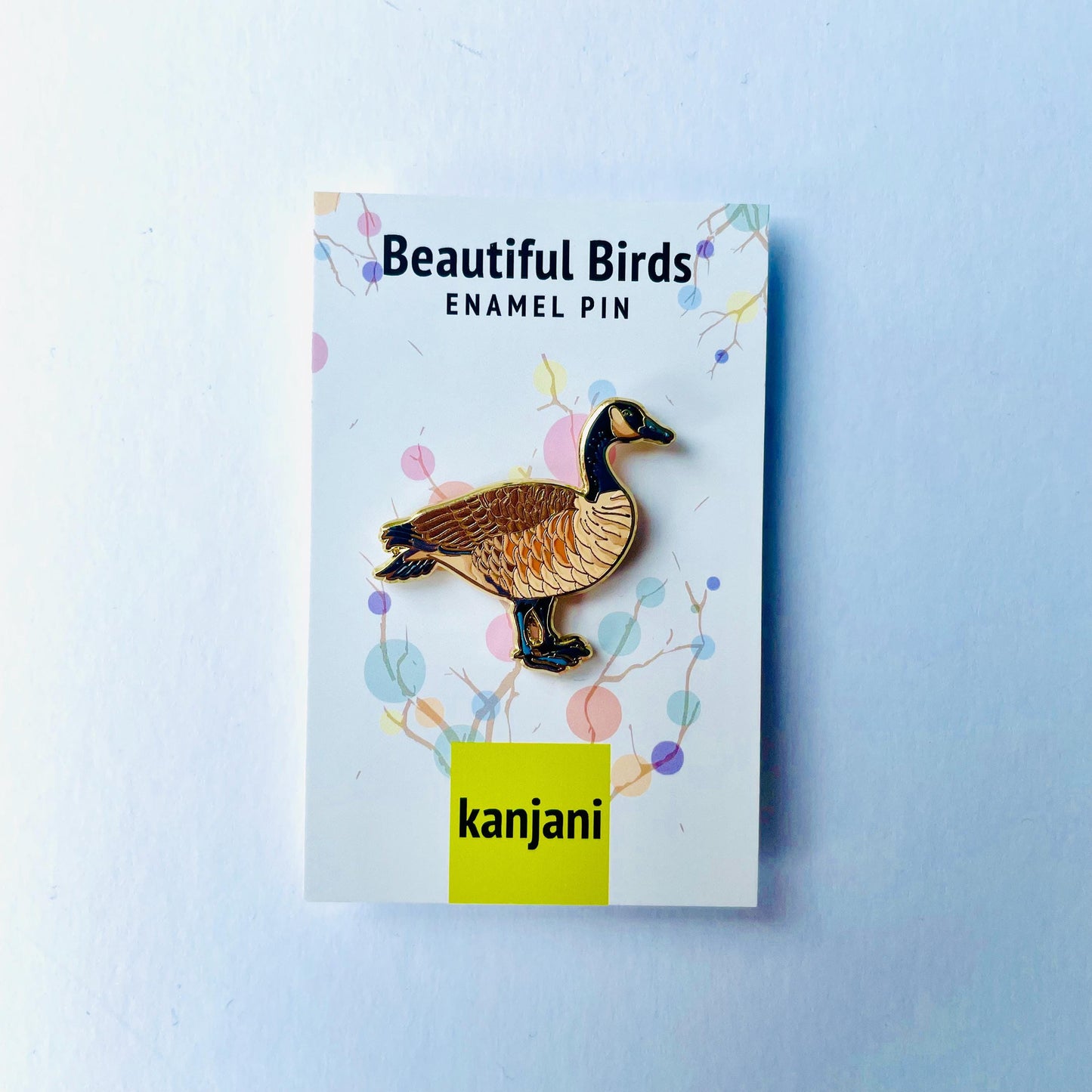 Goose Enamel Pin. Canada Bird lapel badge, cute brooch. Nature. Lanyard. Gift for him, her, Christmas. Duck. Pigeon. Farmer. Stocking