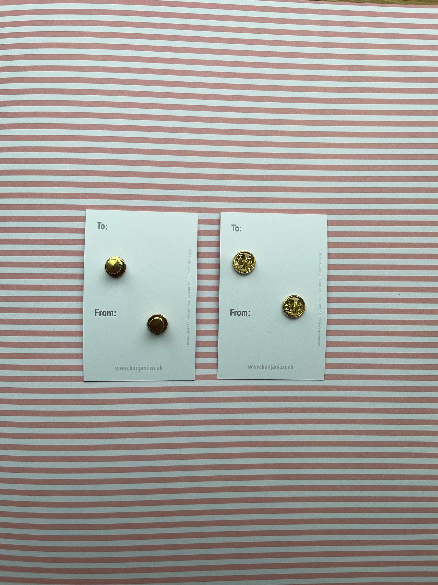 Gold Locking Pin Back, Secure Pin Keeper, Advent calendar