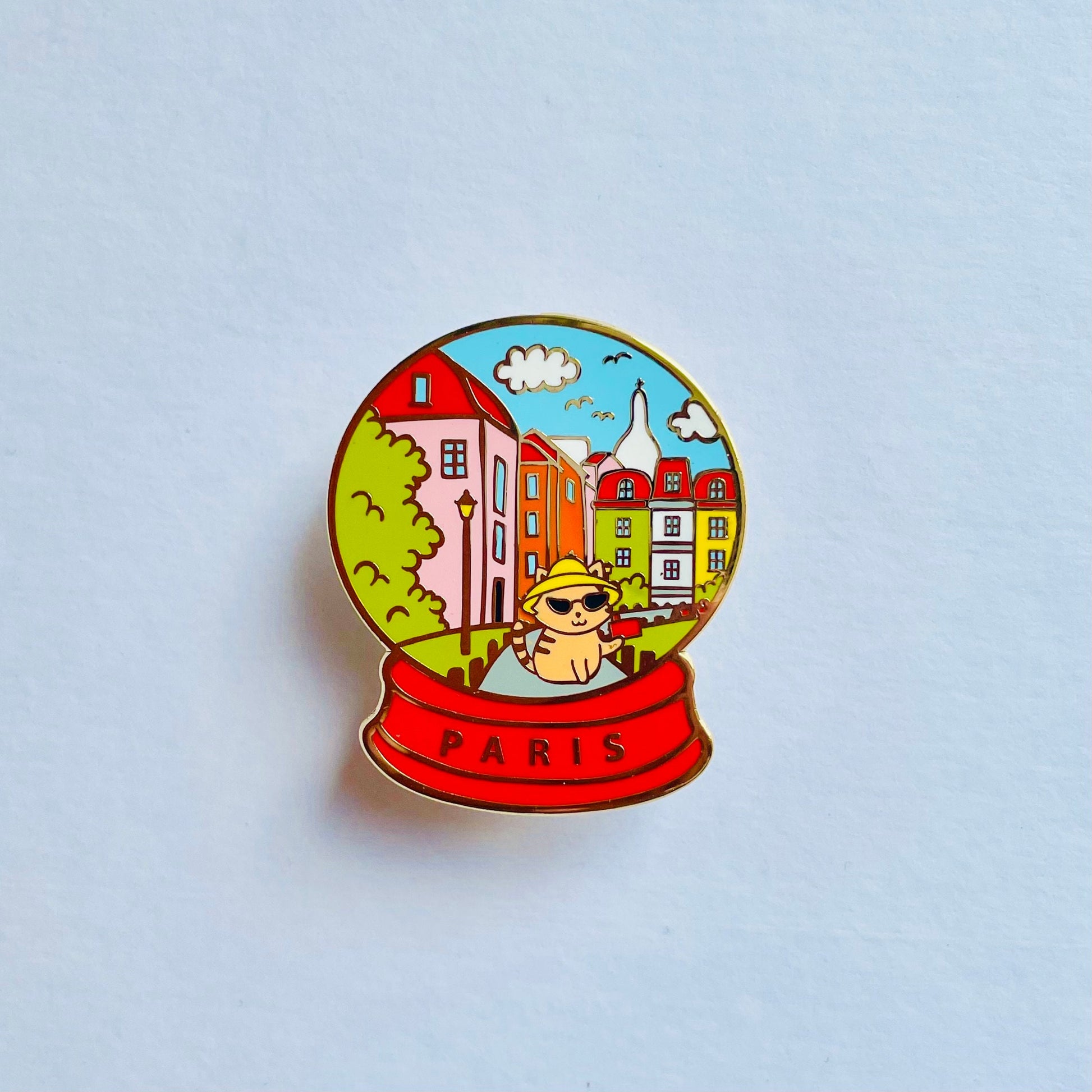 London and Paris Enamel pins | Pippi’s Holiday Vacation Pins | London Brooch | Paris pin | Eiffel Tower souvenir pin | Big Ben | Sacre Coeur