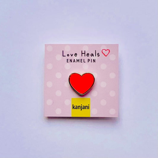 Red Heart mini enamel pin | Gift under 10 | Valentine | Galentines l Self love | Self care | Affirmation Encouragement | Valentines badge