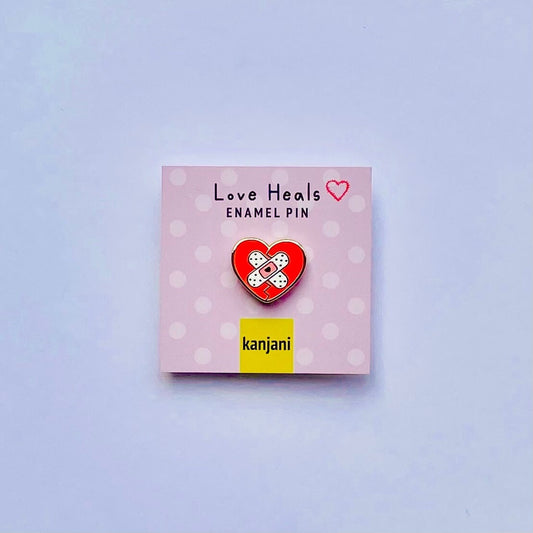 Bandage plaster Heart mini Enamel pin gift, Self gift, Healing
