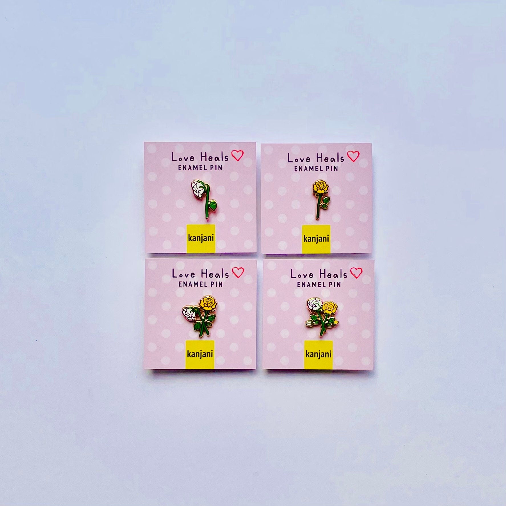 Support Rose friendship mini Enamel pin gift, Self gift, Encouragement, June birth flower
