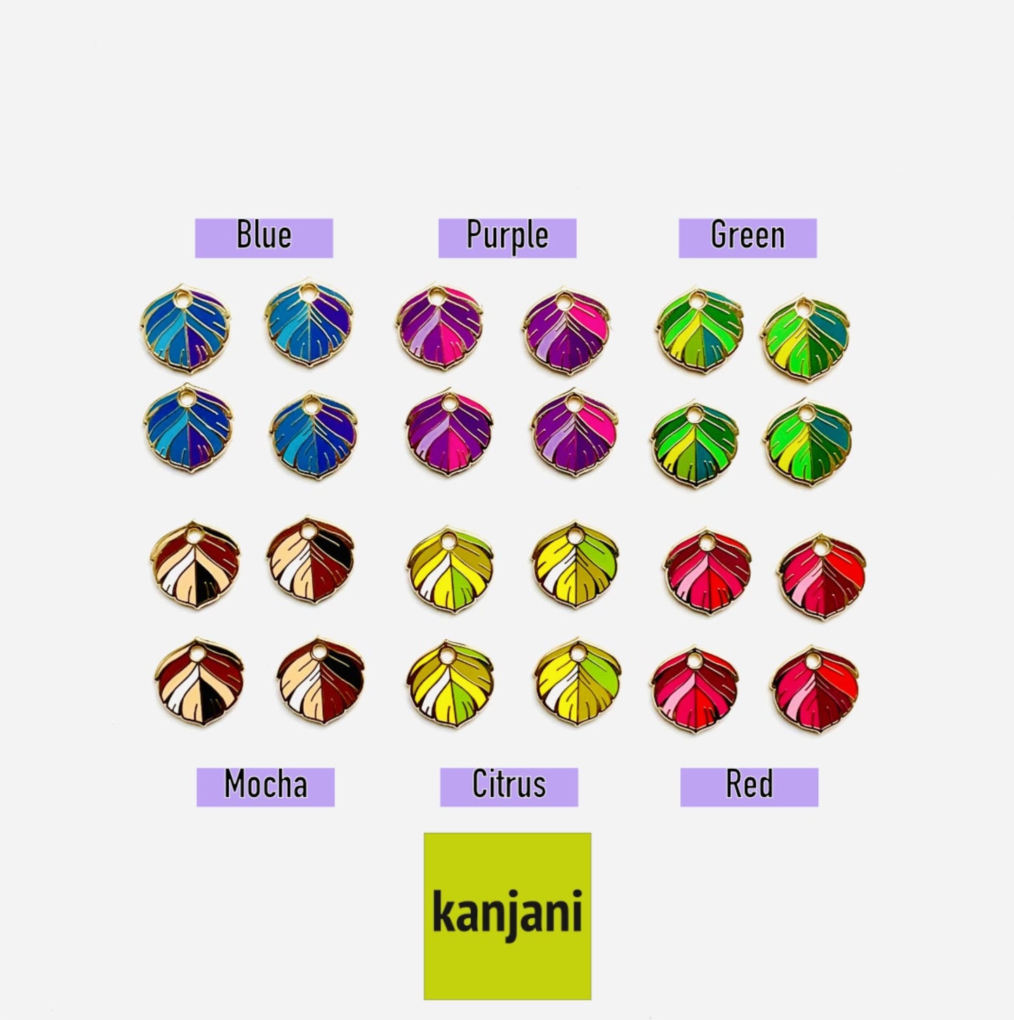 Feather Earrings: Colourful Enamel and Crystal Dangles (18k Gold Plated), Advent calendar