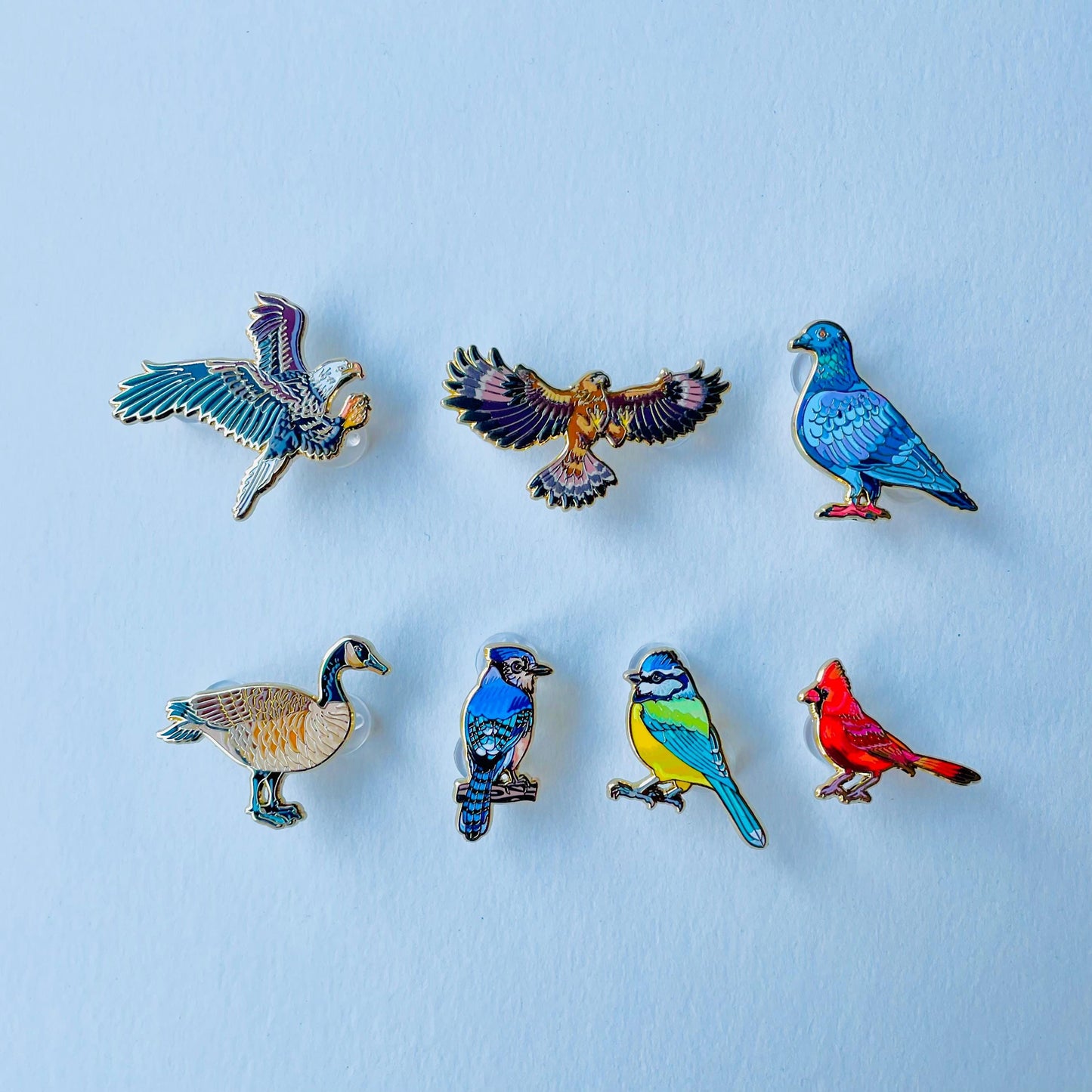Bluebird enamel Pin gift, Eastern blue bird lapel brooch badge, birdwatching, Birder, Nature,