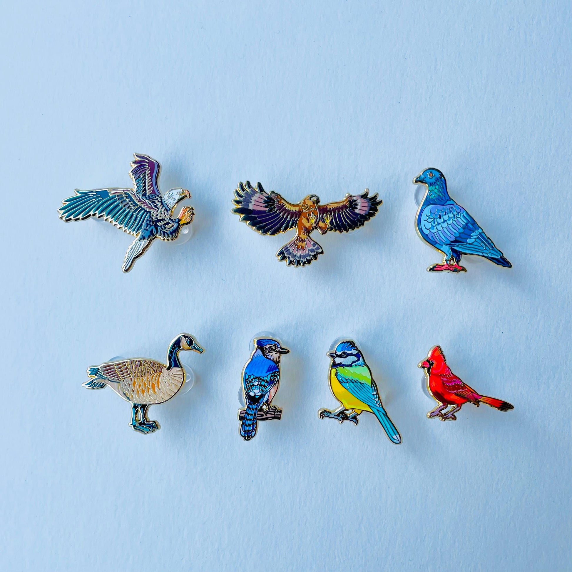 Bluebird enamel Pin gift, Eastern blue bird lapel brooch badge, birdwatching, Birder, Nature,