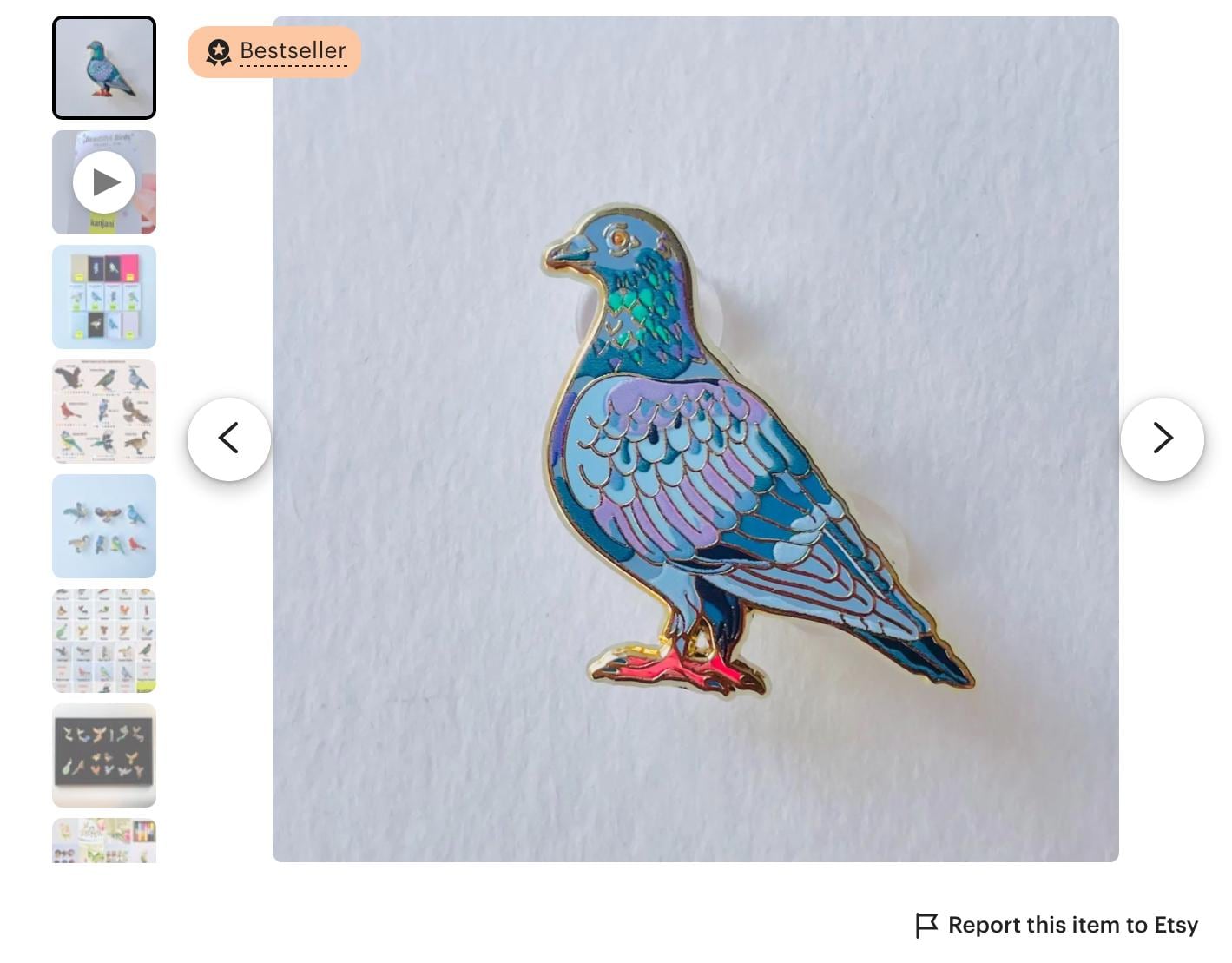 Mallard enamel Pin gift, Duck lapel brooch badge, birdwatching, Birder, Nature,