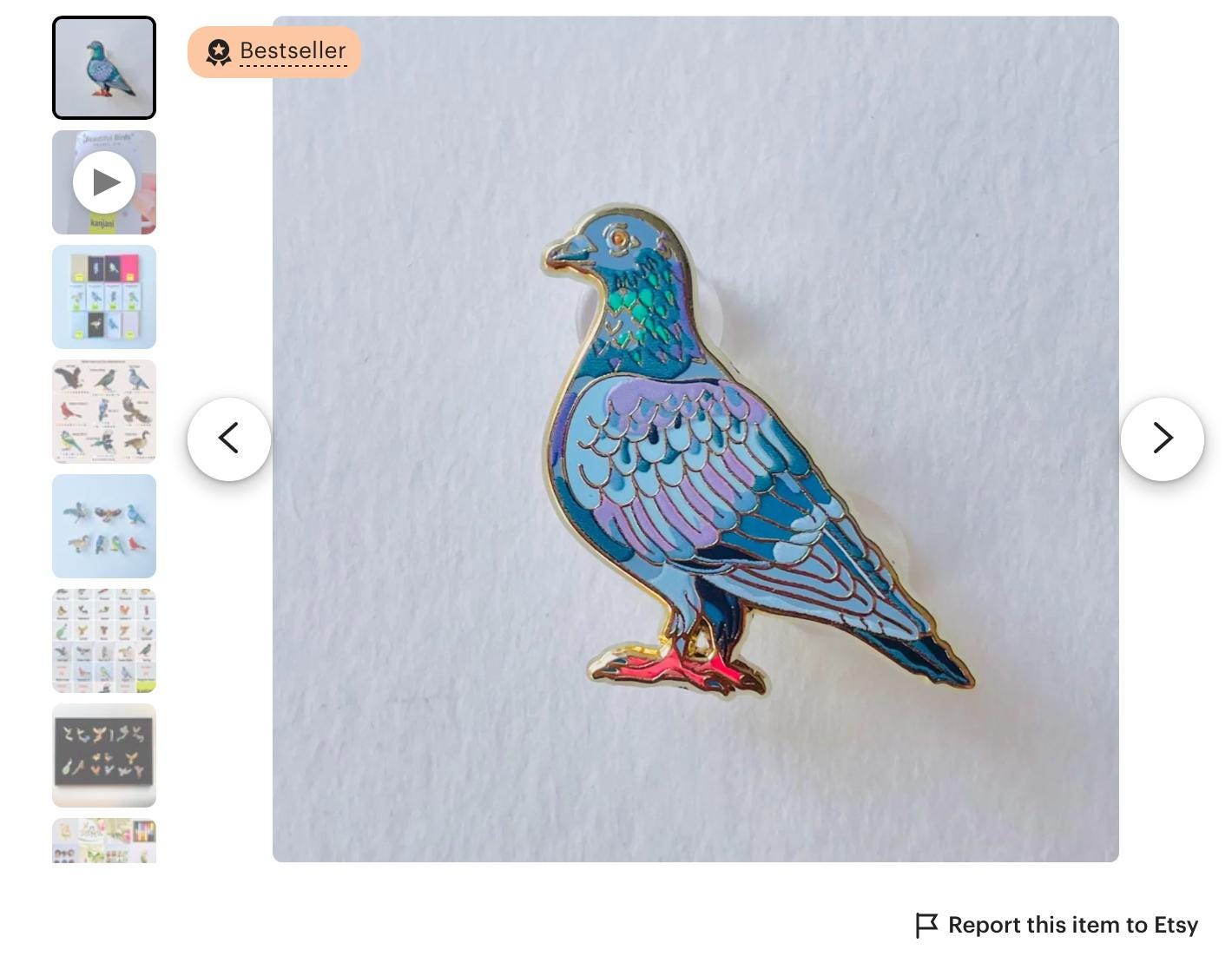 Bluebird enamel Pin gift, Eastern blue bird lapel brooch badge, birdwatching, Birder, Nature,