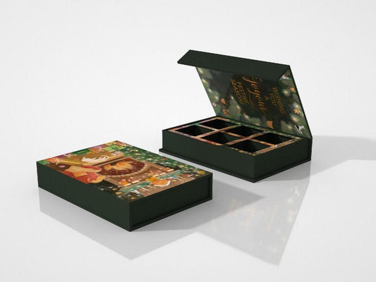 6 enamel pin surprise reveal gift box advent calendar