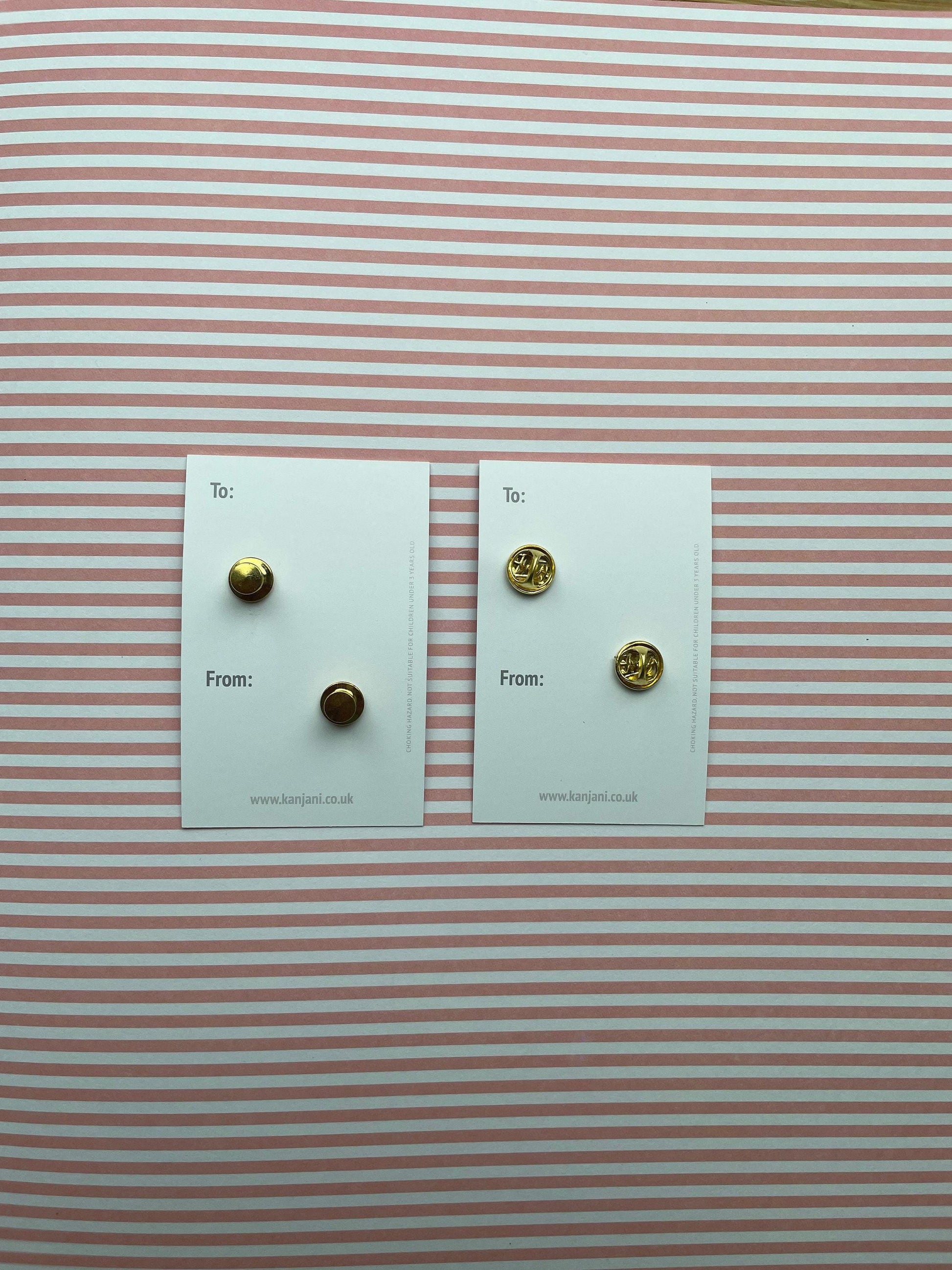 Gold Locking Pin Back, Secure Pin Keeper, Advent calendar