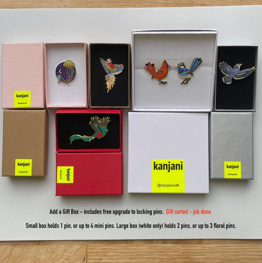 Kanjani Pin Gift Box - Holds Mini, Floral, and Standard Pins, Advent calendar