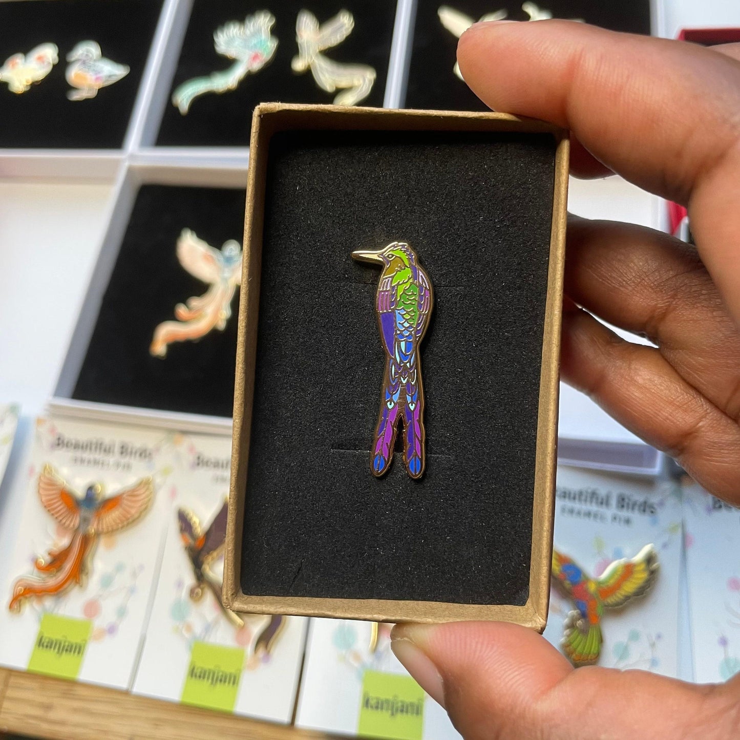 Kanjani Pin Gift Box - Holds Mini, Floral, and Standard Pins, Advent calendar