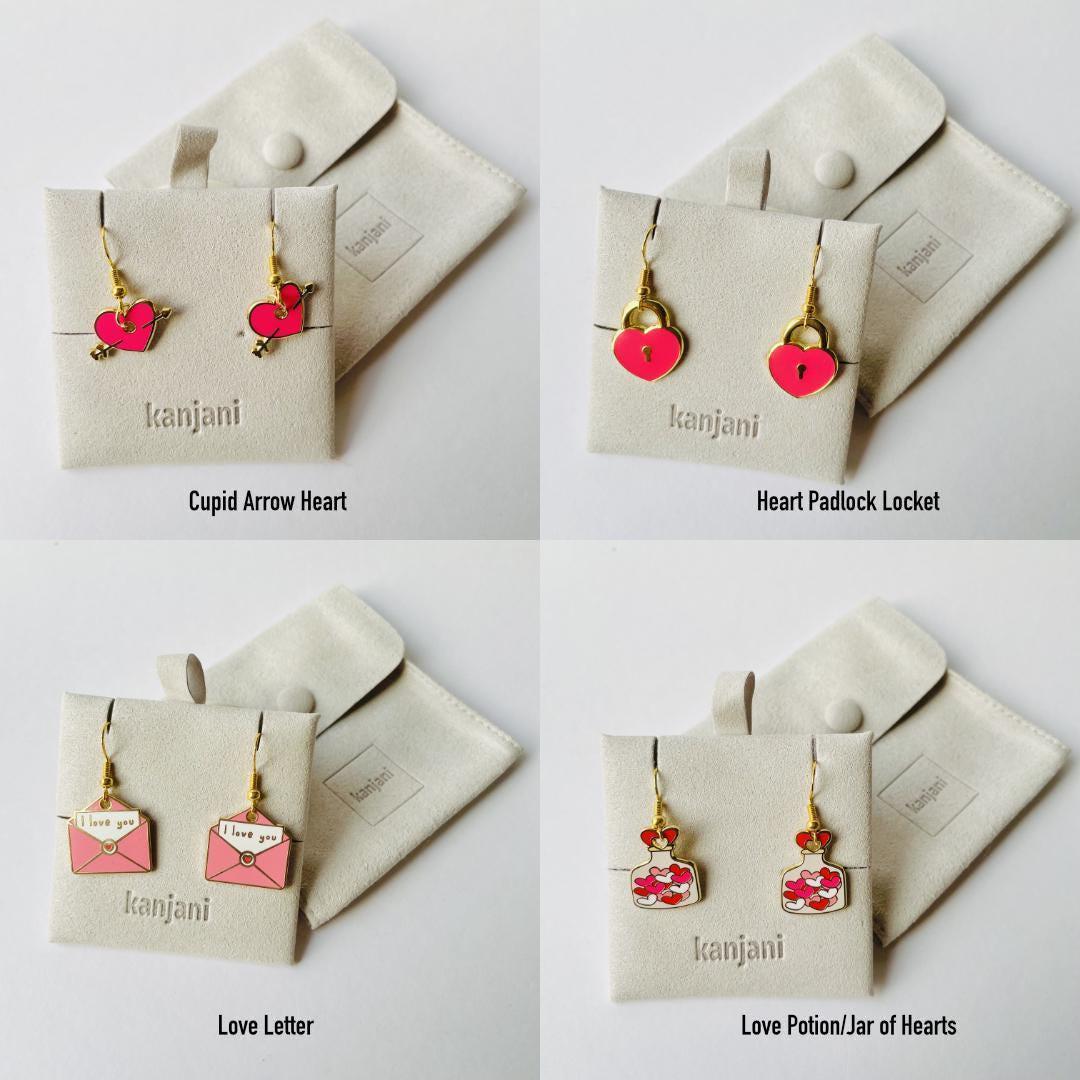 Nutcracker Dangle Earrings, Minimalist Gold & Black Red (Sterling Silver), Christmas gift, stocking stuffer, Advent calendar