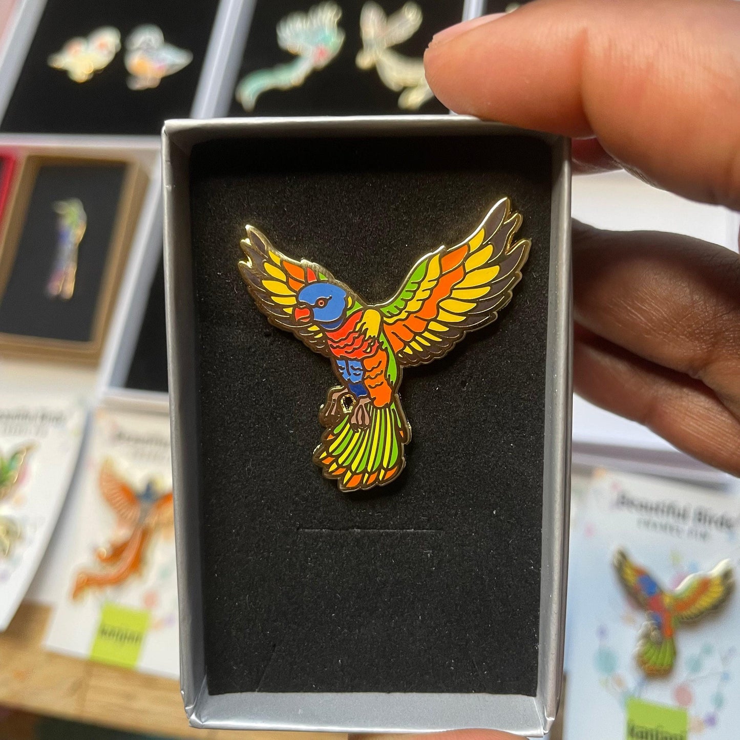 Kanjani Pin Gift Box - Holds Mini, Floral, and Standard Pins, Advent calendar