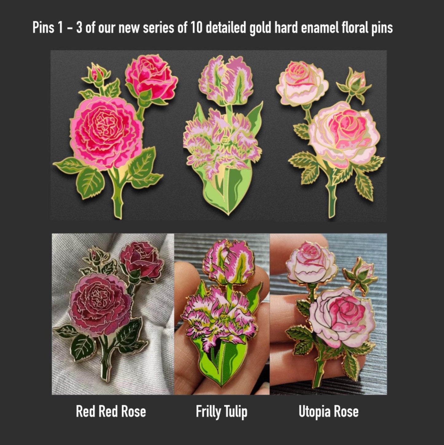 Kanjani Pin Gift Box - Holds Mini, Floral, and Standard Pins, Advent calendar