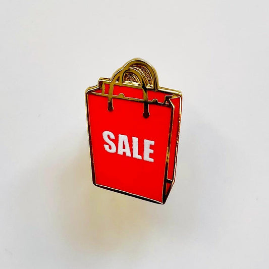 Sale Shopping Bag Enamel pin - Mini Lapel Pin for Christmas Winter Decor