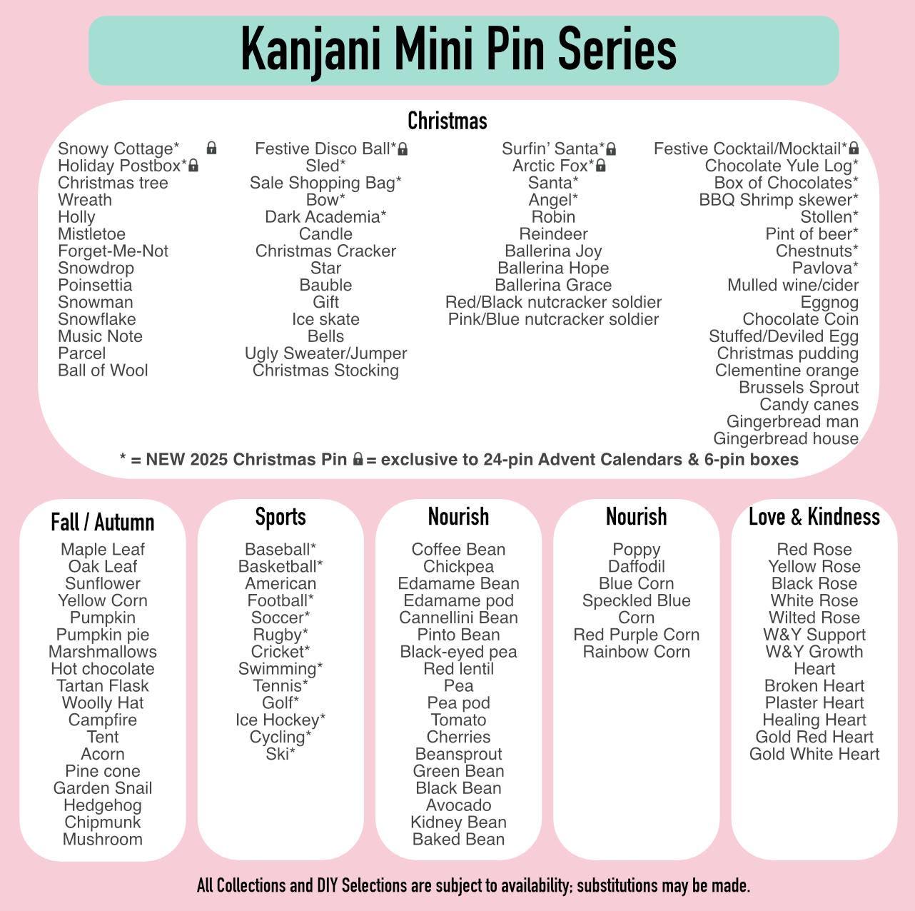 6 Pin Christmas Gift Box – Custom Enamel Pins, Hard Gold Lapel Pins, Stocking Stuffer, K-pop Collector Set