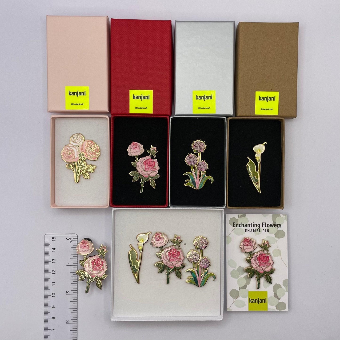 Rose Enamel pin gift, Utopia Flower lapel Badge, June birth flower, Christmas Gift for her, Cottagecore