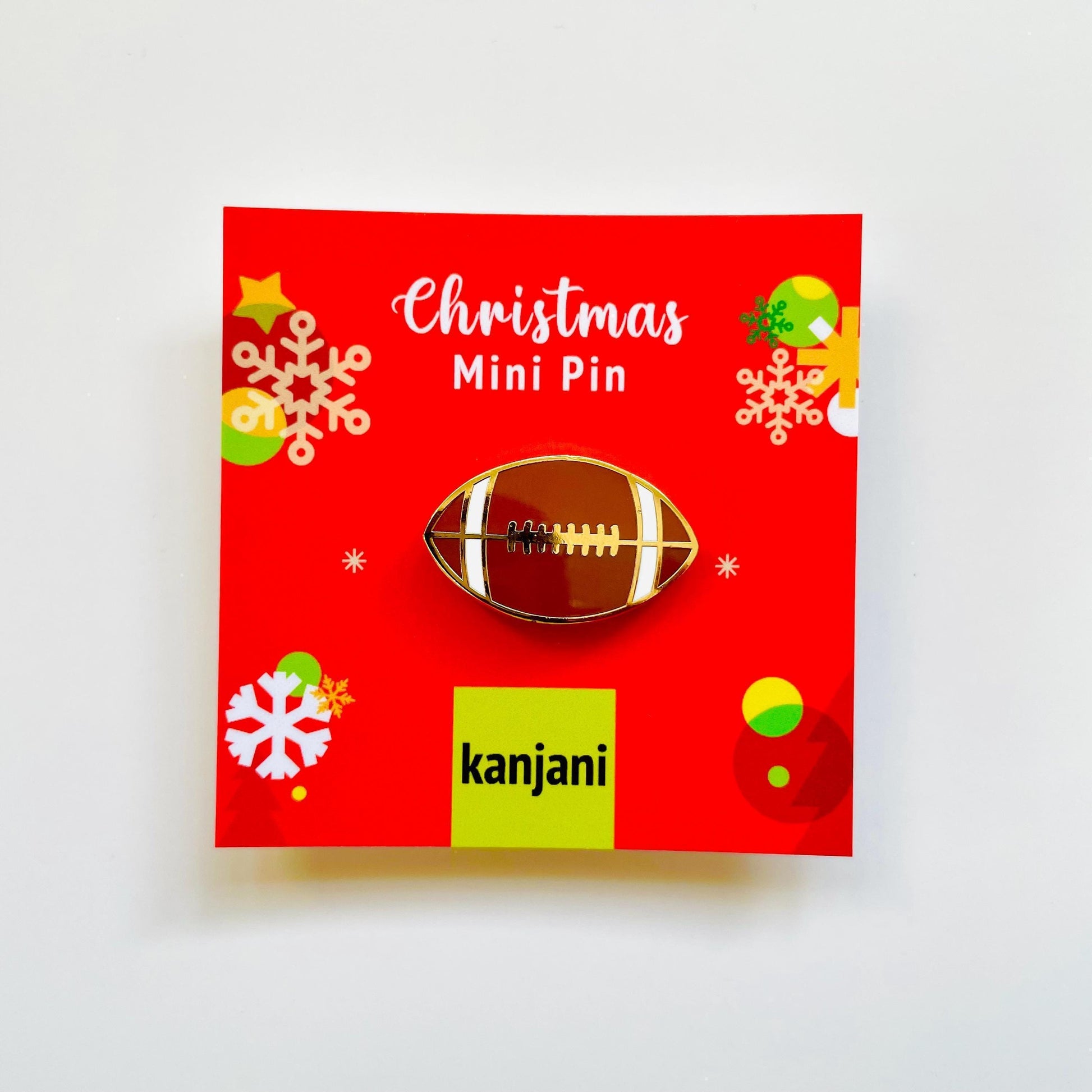Football Ball Enamel Pin