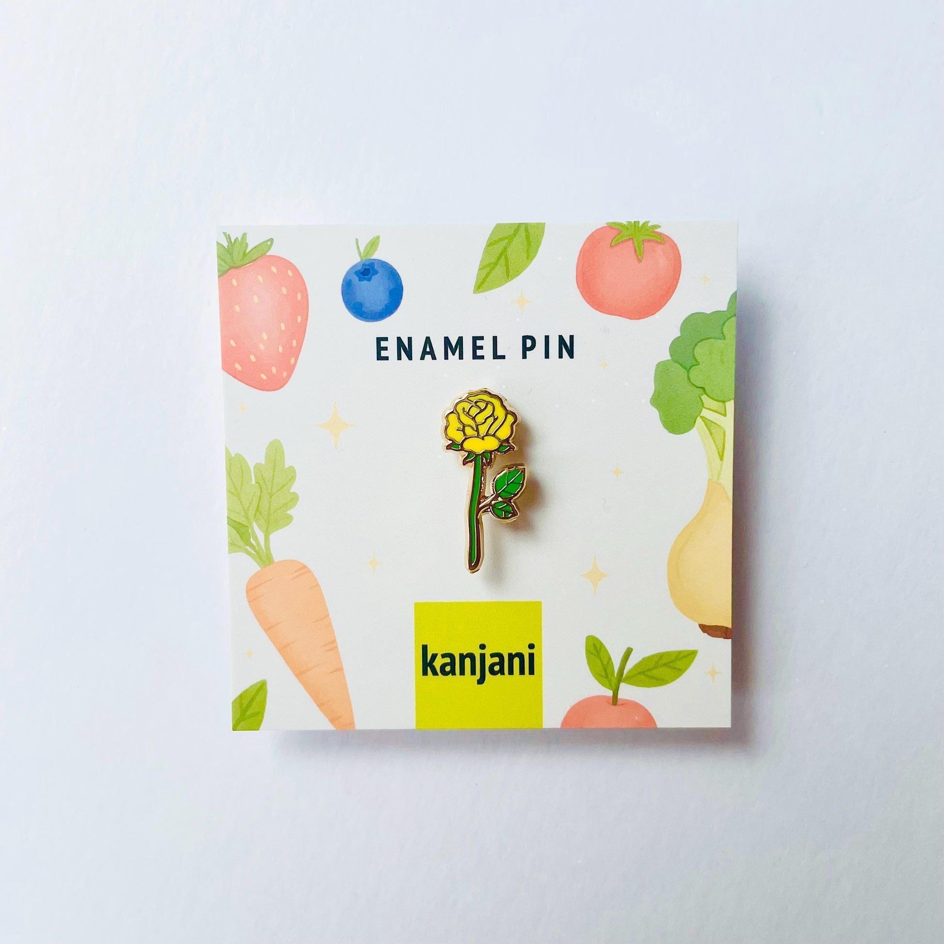 Yellow rose gold hard enamel lapel pin badge