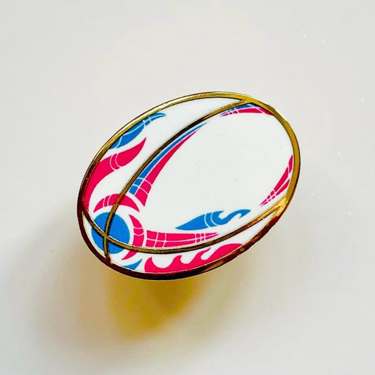 Rugby Ball Enamel Pin