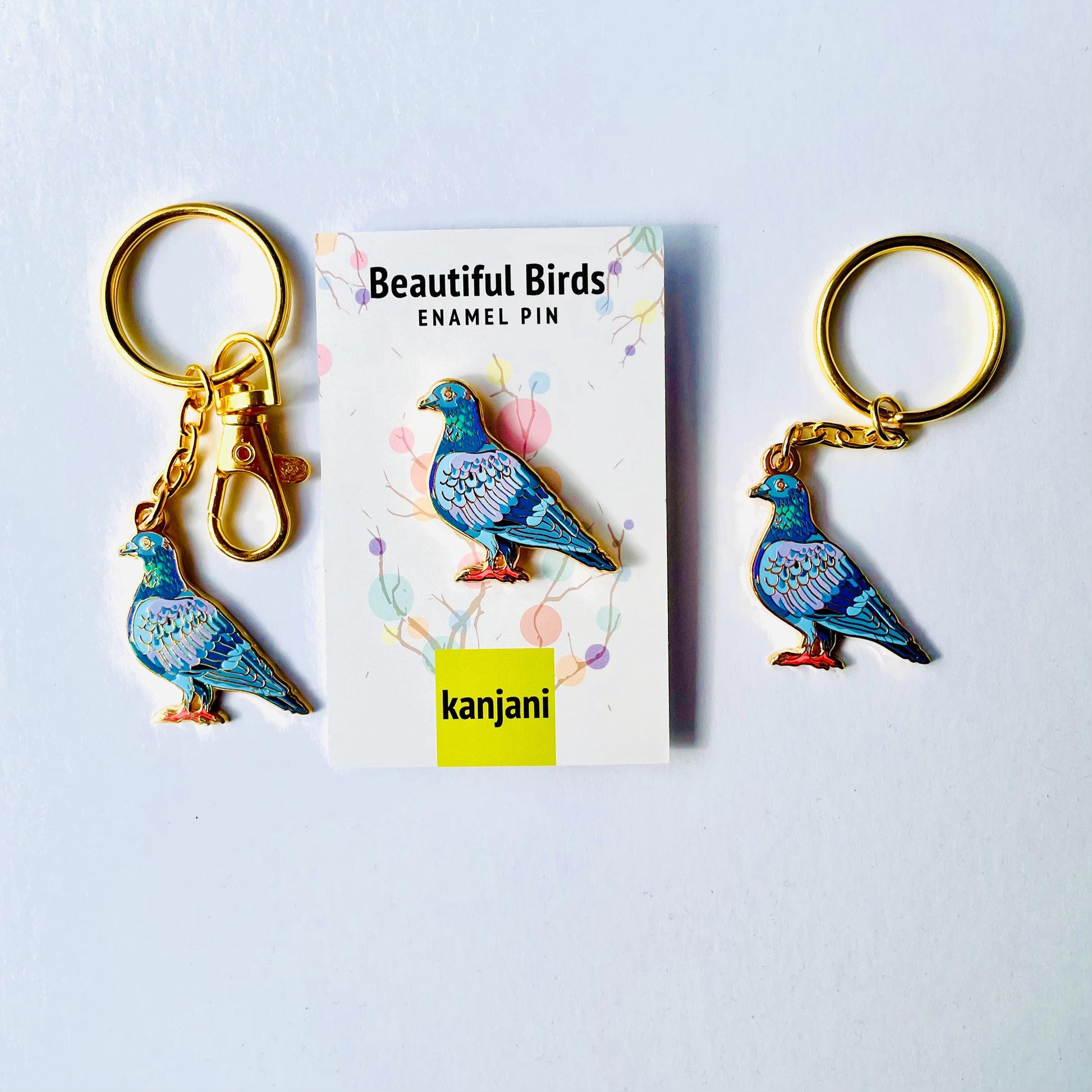 Rock Dove Dangle Earrings, Bird Themed Acrylic Jewelry, Christmas gift, stocking stuffer, Advent calendar