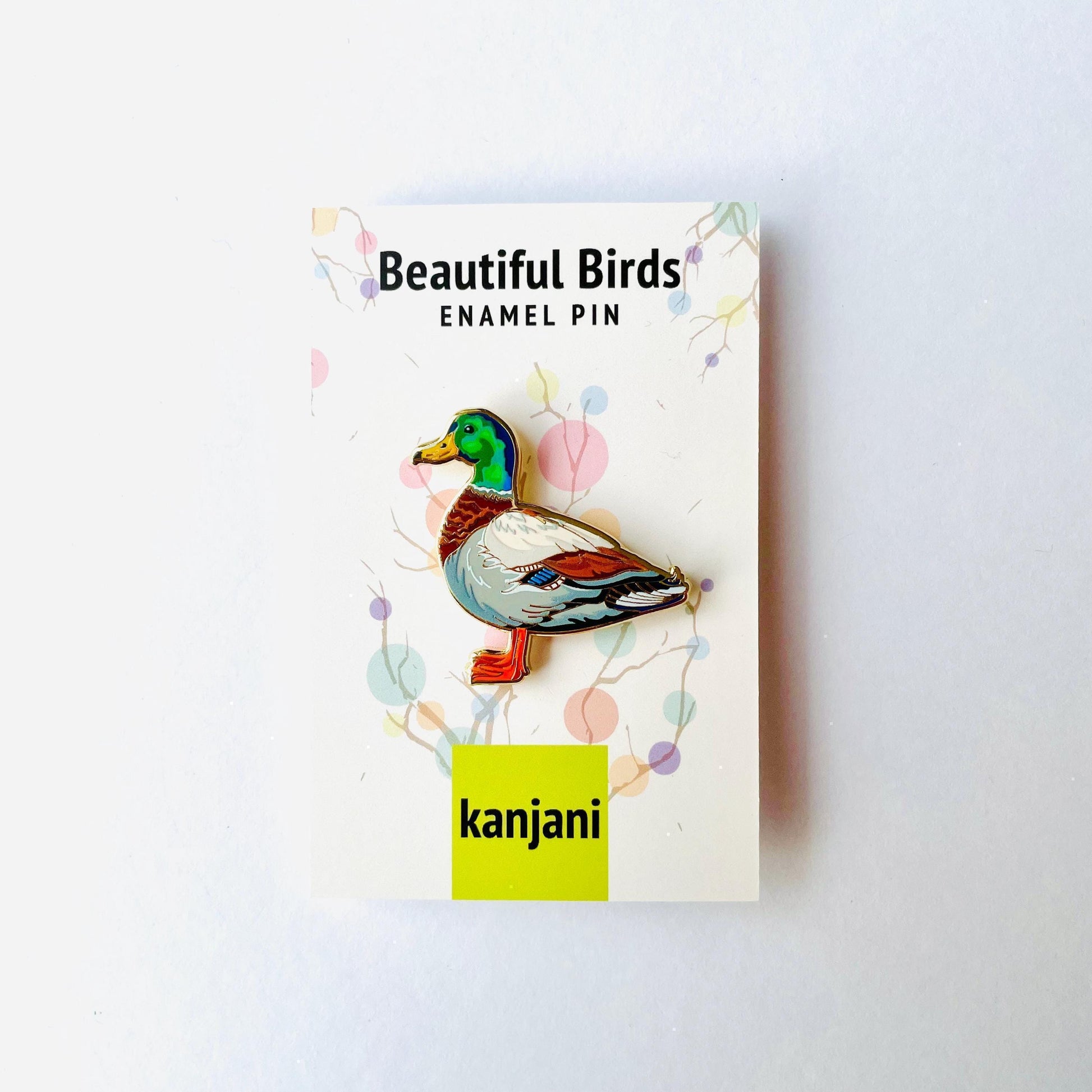 Mallard Duck Enamel Pin - Colorful Feather Bird Badge, Christmas gift, stocking stuffer, Advent calendar