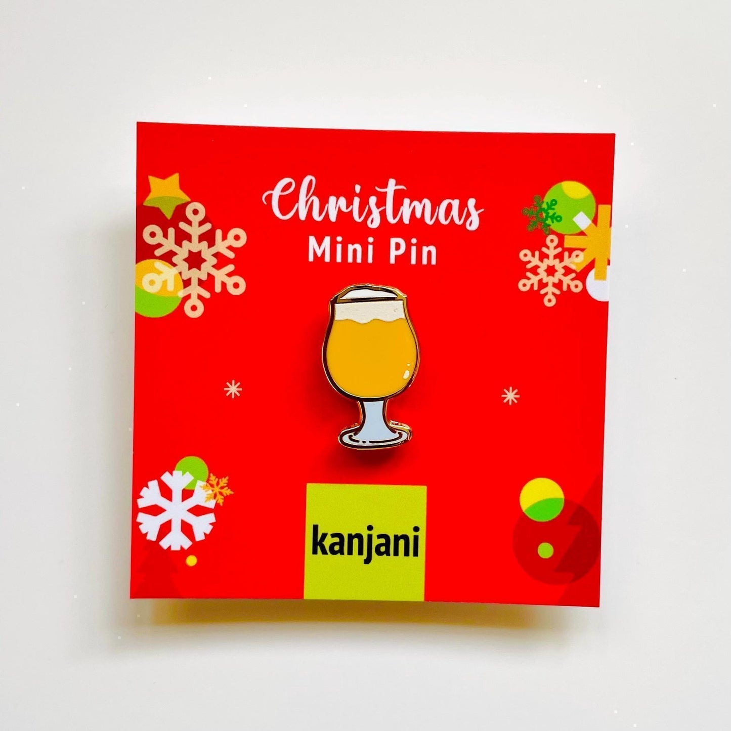 Pint of beer enamel pin