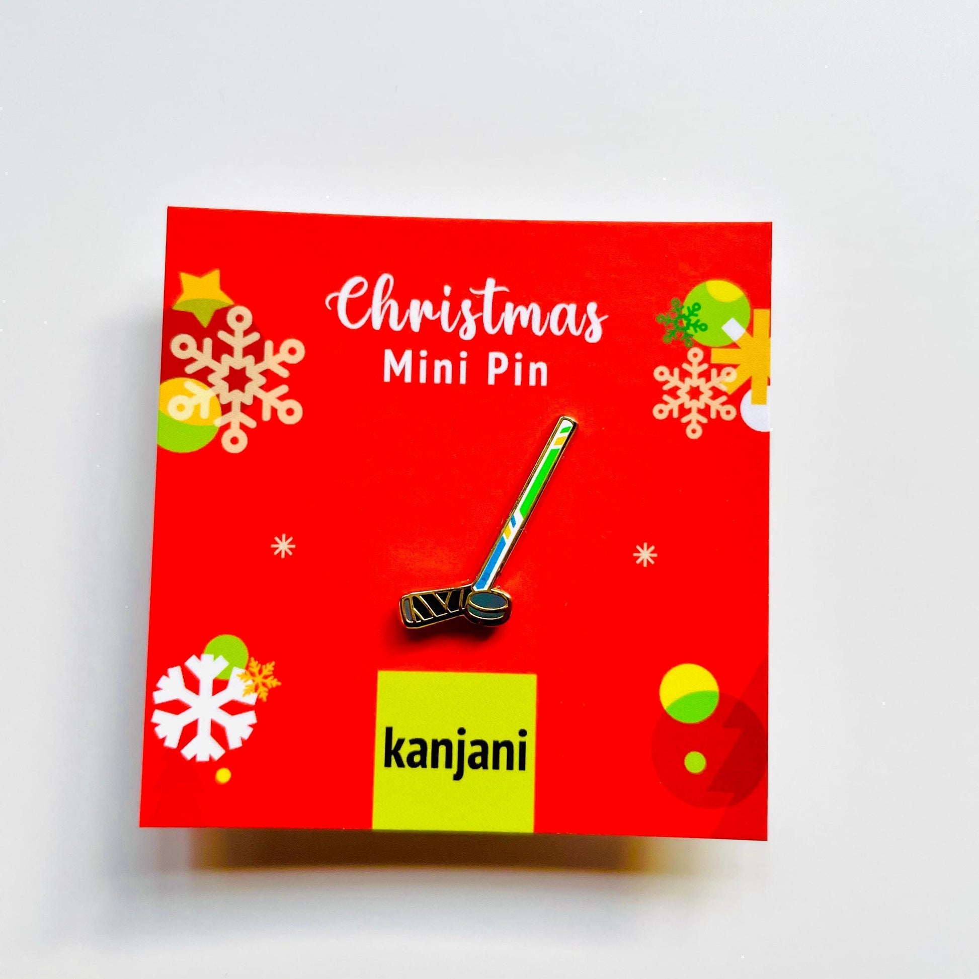 Ice hockey enamel pin