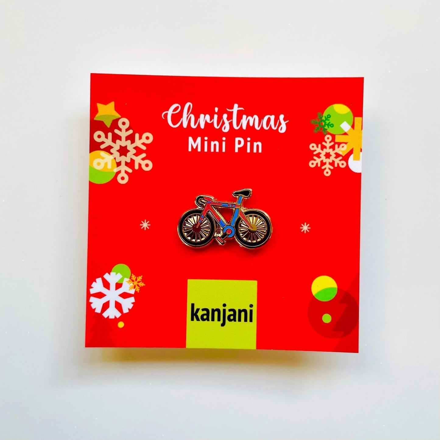 Racing road bike enamel pin