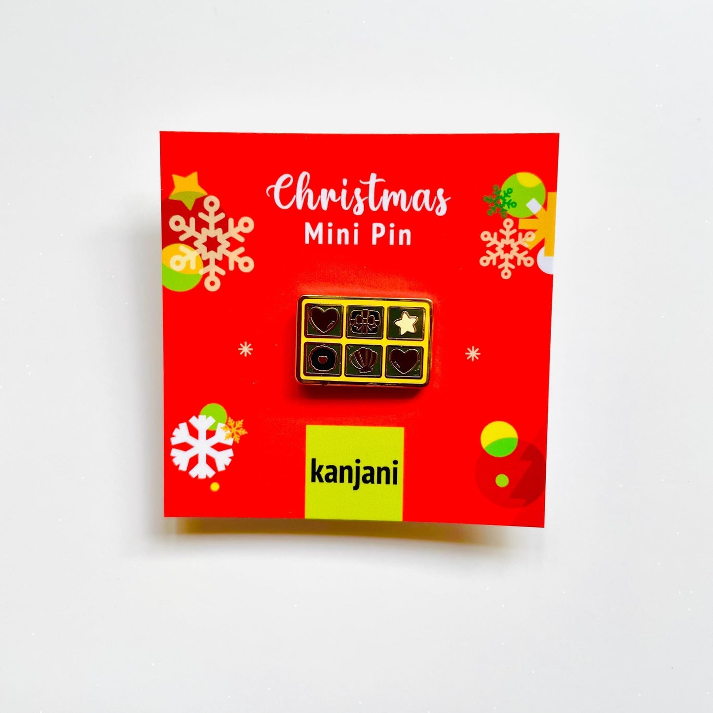 Chocolates box enamel pin