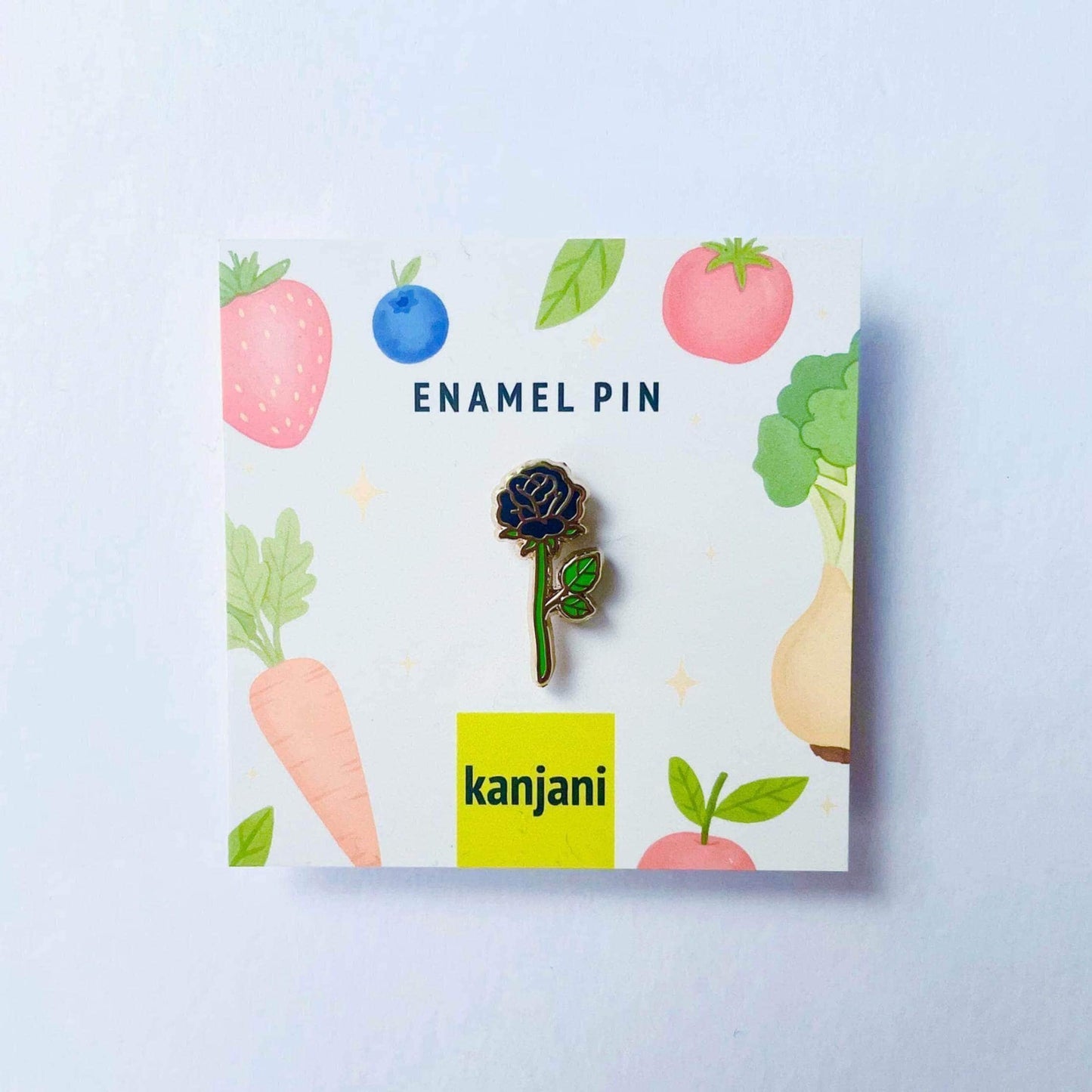 Black rose gold hard enamel lapel pin badge