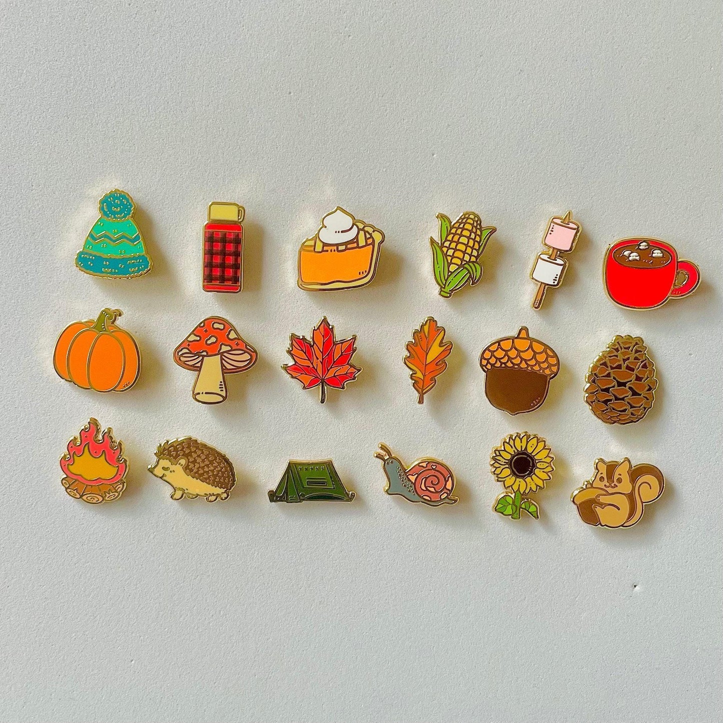 Mini Mushroom Pin: Red White Spotted Fly Agaric - Autumn Outdoors, Christmas gift, stocking stuffer, Advent calendar