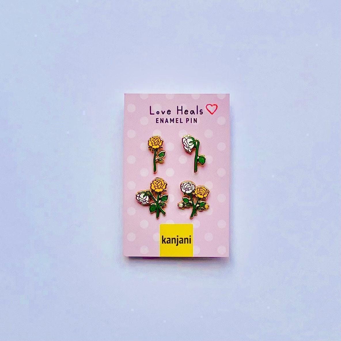 White Rose Enamel Pin: Friendship Gift, June Birth Flower, Advent calendar