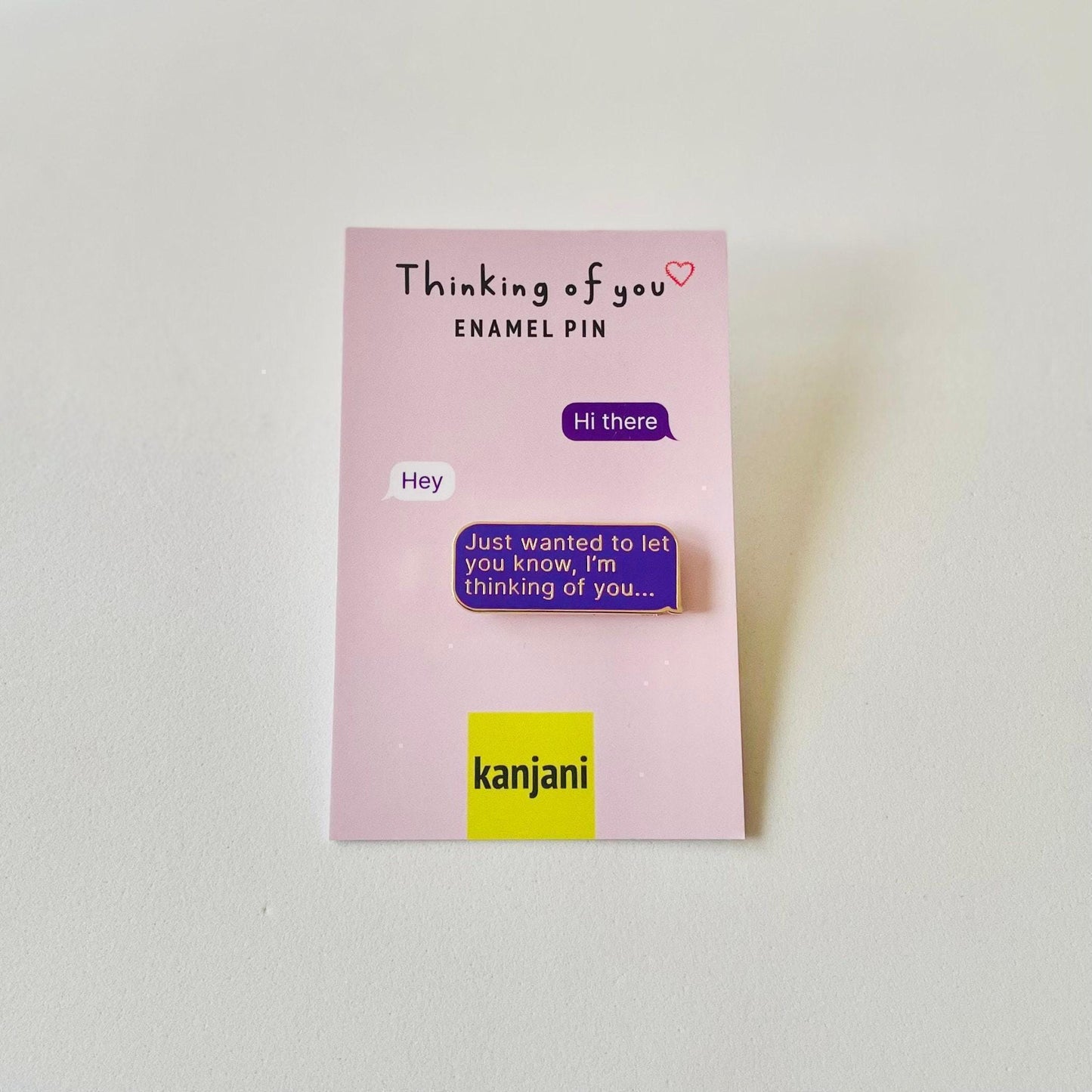 Thinking of You Pin: Supportive Purple and Gold Enamel (Hardwearing), Christmas gift, stocking stuffer, Advent calendar