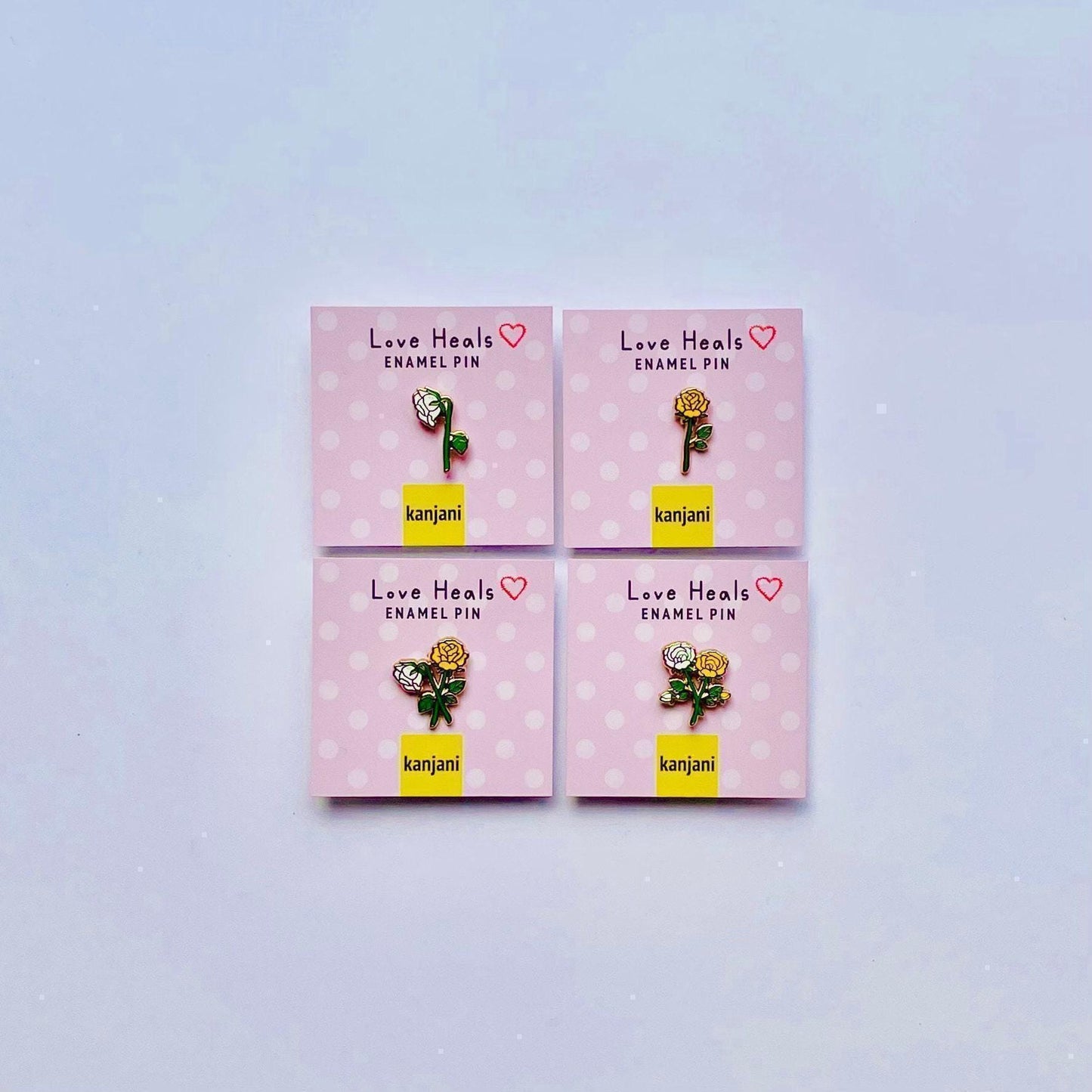 Enamel Pin: Yellow Rose Friendship and Healing (Mini, Gold Tone), Christmas gift, stocking stuffer, Advent calendar