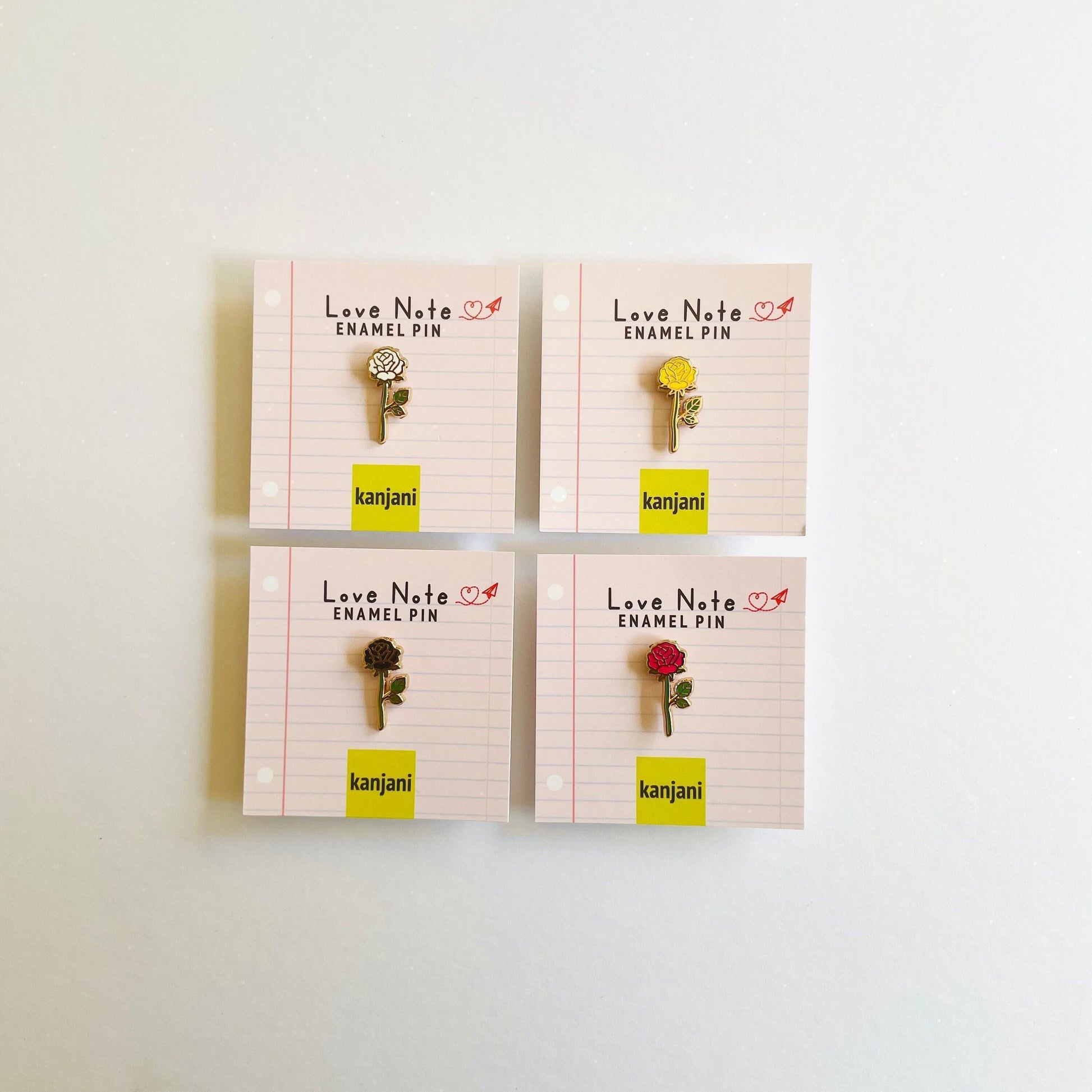 Red Rose Enamel Pin: Christmas stocking stuffer, Valentine's Gift, Advent calendar