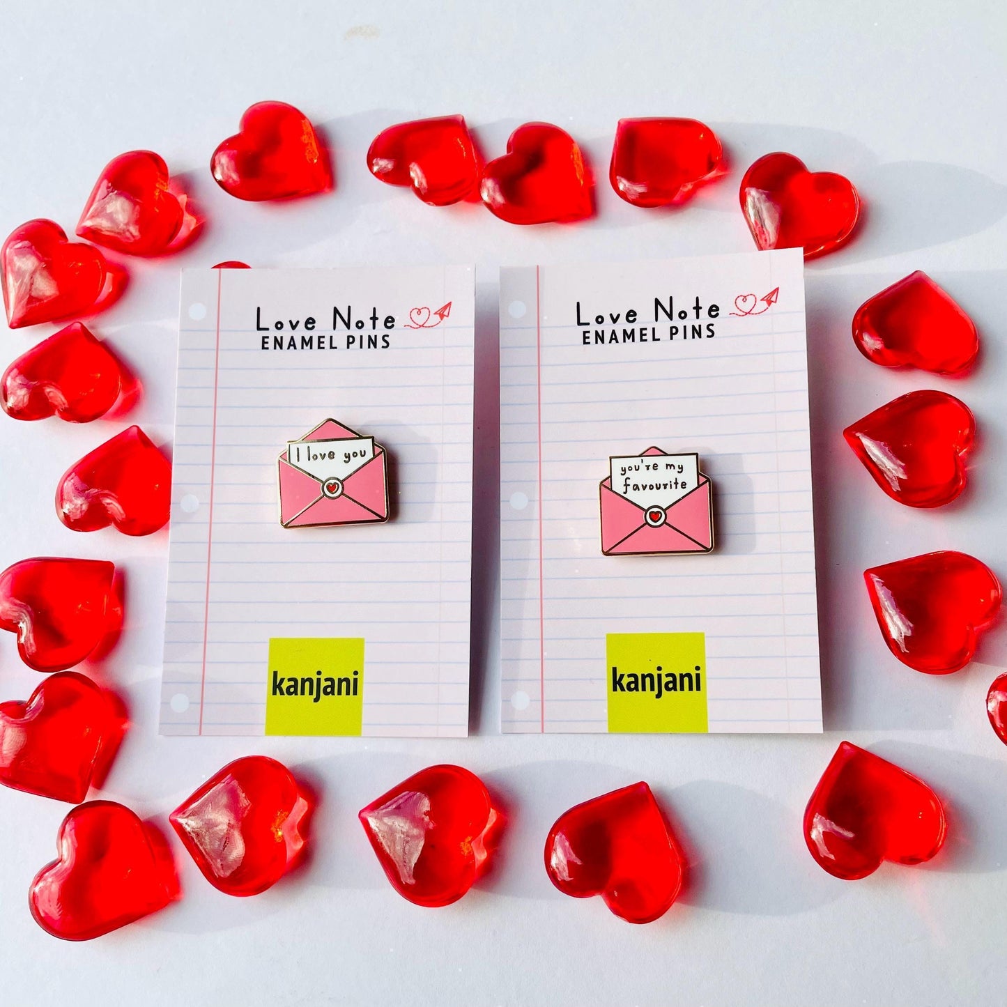 You’re My Favourite Enamel Pin - Gold Love Note Design, Christmas gift, stocking stuffer, Advent calendar