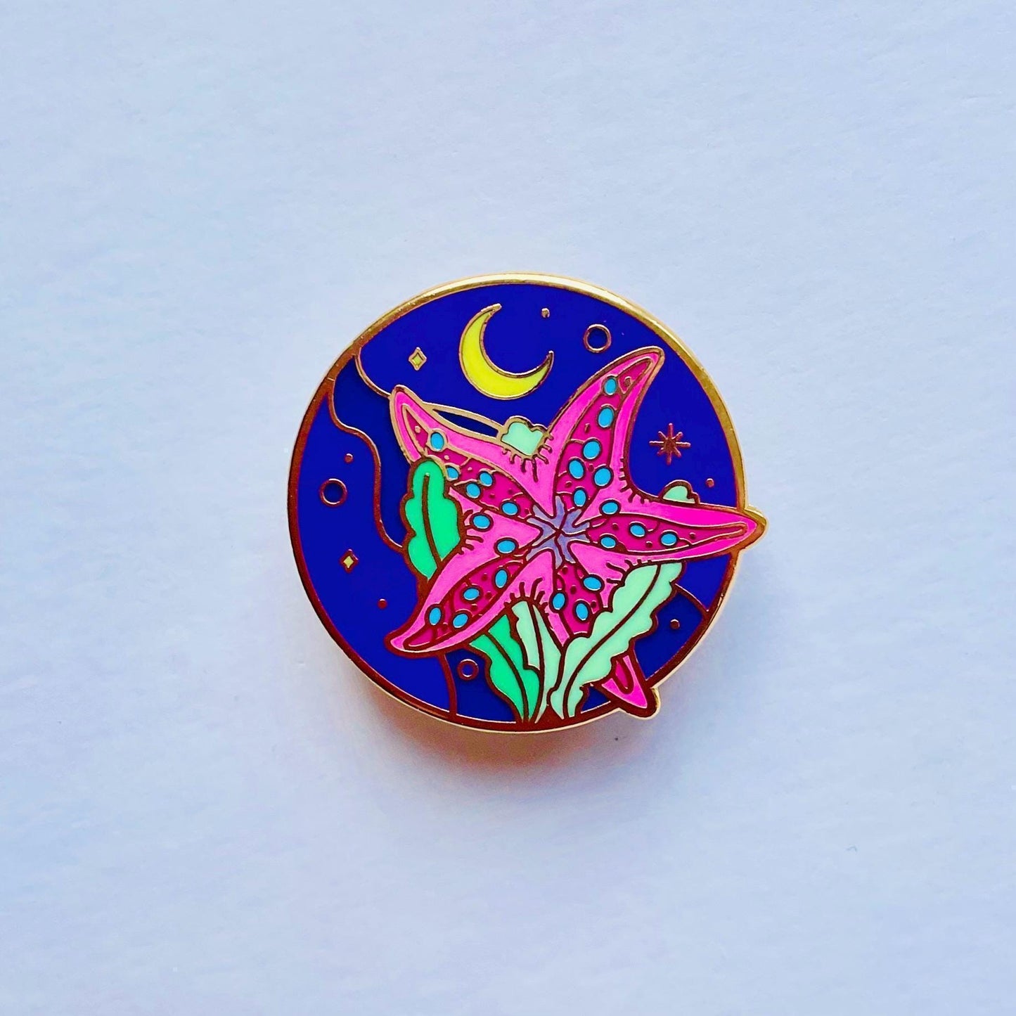 Sea Creatures Enamel Pin Set - Jellyfish, Seahorse, Manta Ray, Christmas gift, stocking stuffer, Advent calendar