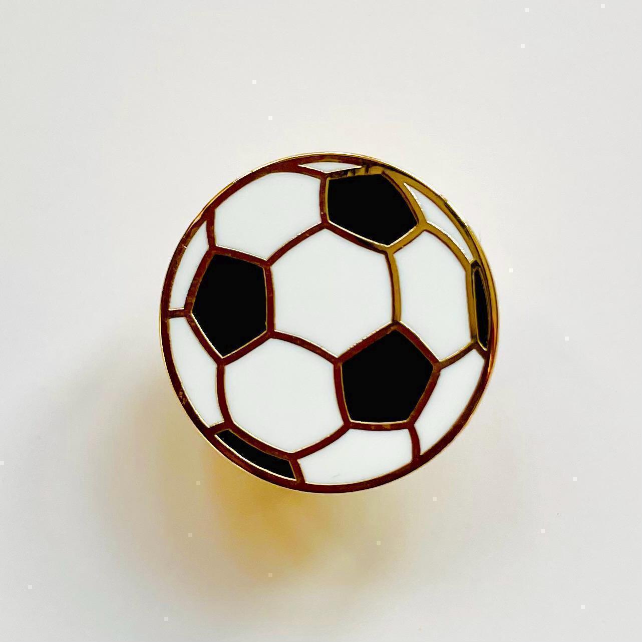 Football Soccer Ball Enamel Pin