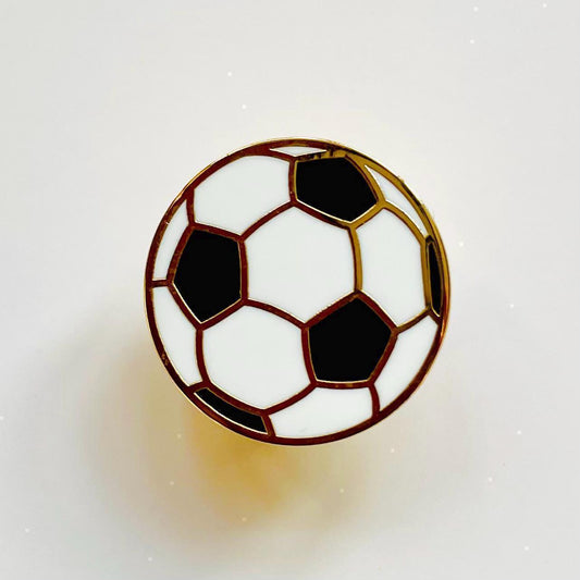 Football Soccer Ball Enamel Pin