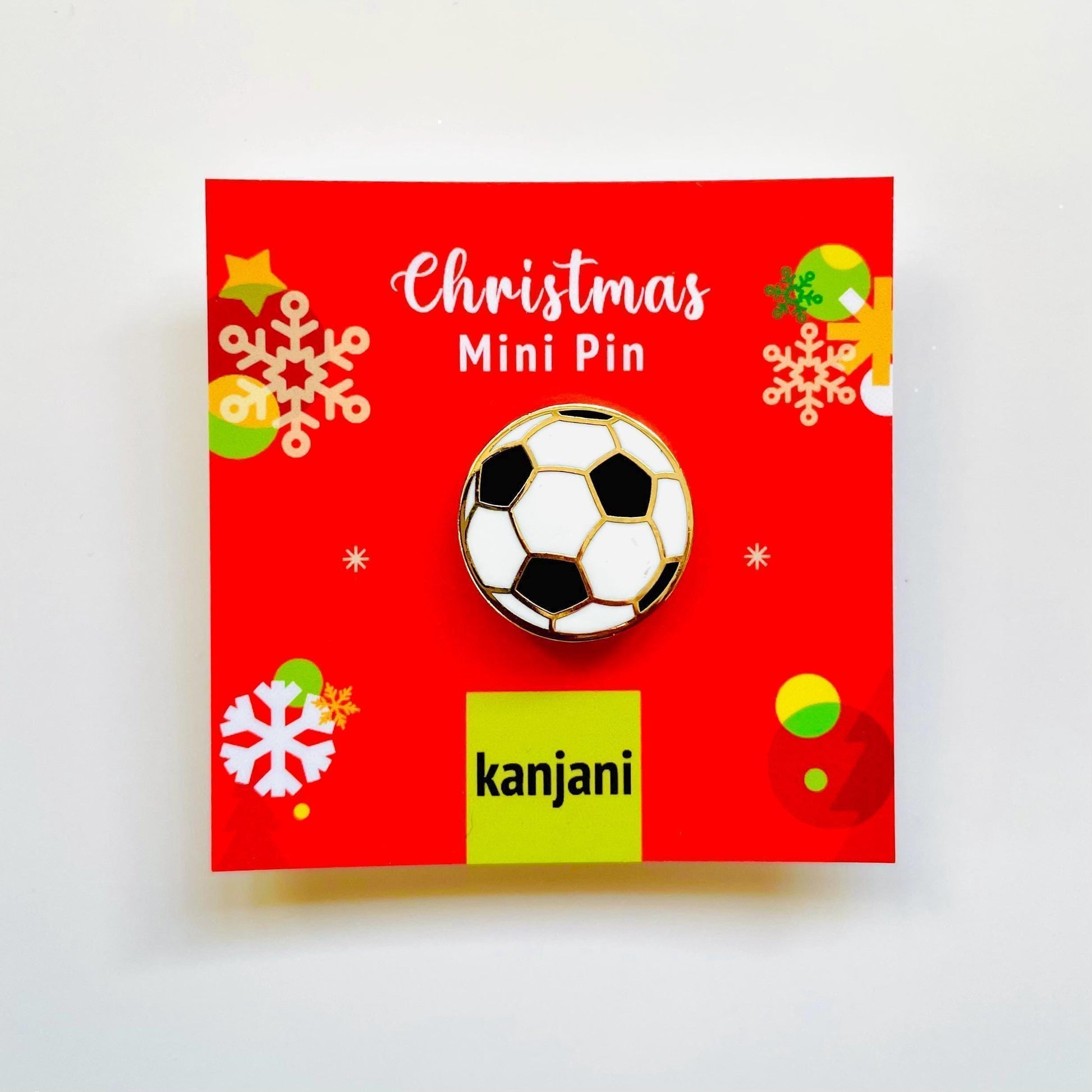 Football Soccer Ball Enamel Pin