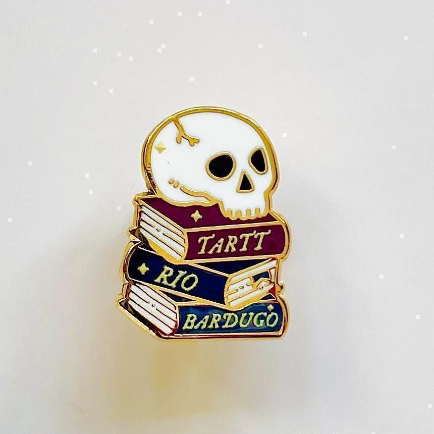 Dark academia, stack of books, skull, witchy Halloween decor