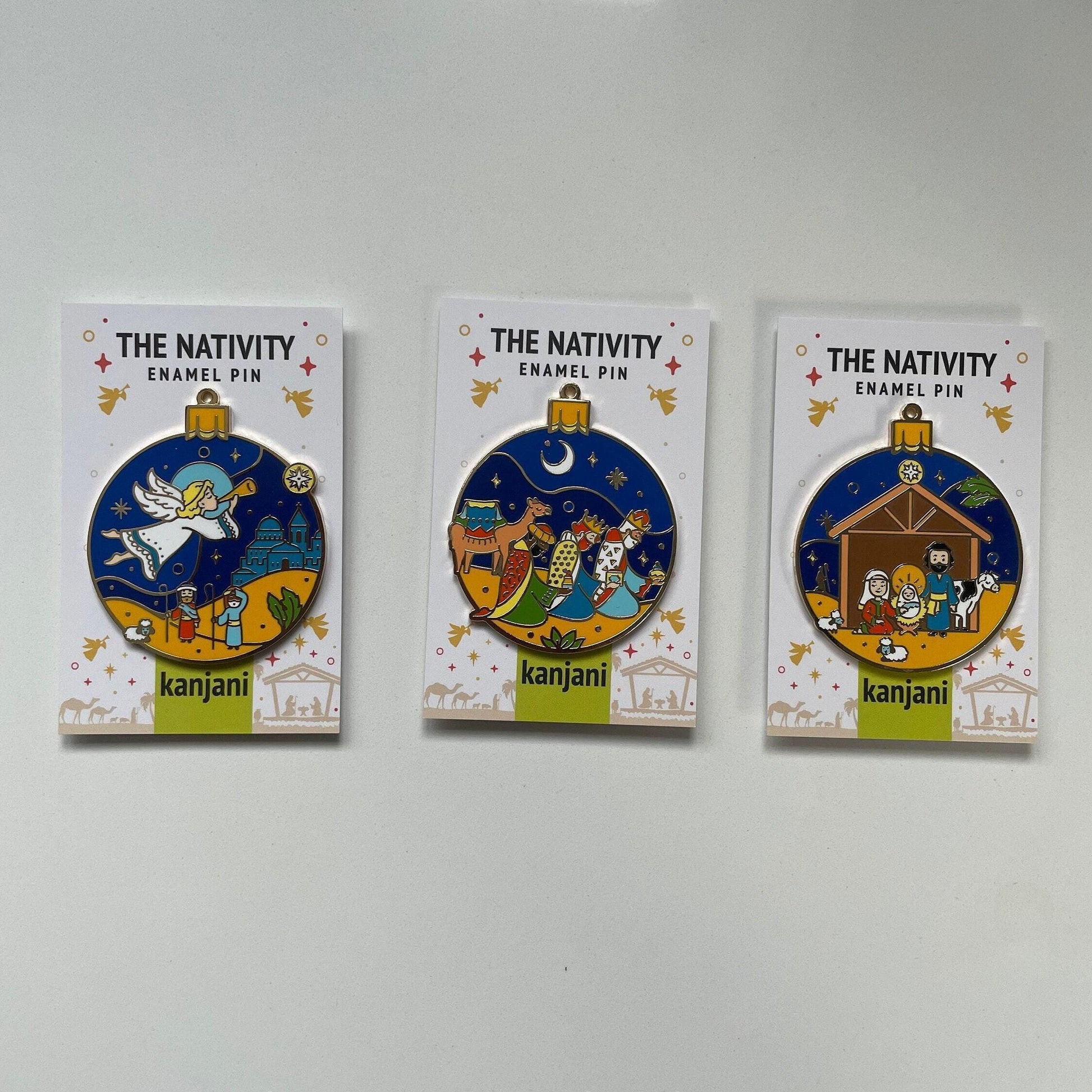 Three Wise Men Enamel Pin - Christmas Tree Ornament and Magnet, Christmas gift, stocking stuffer, Advent calendar